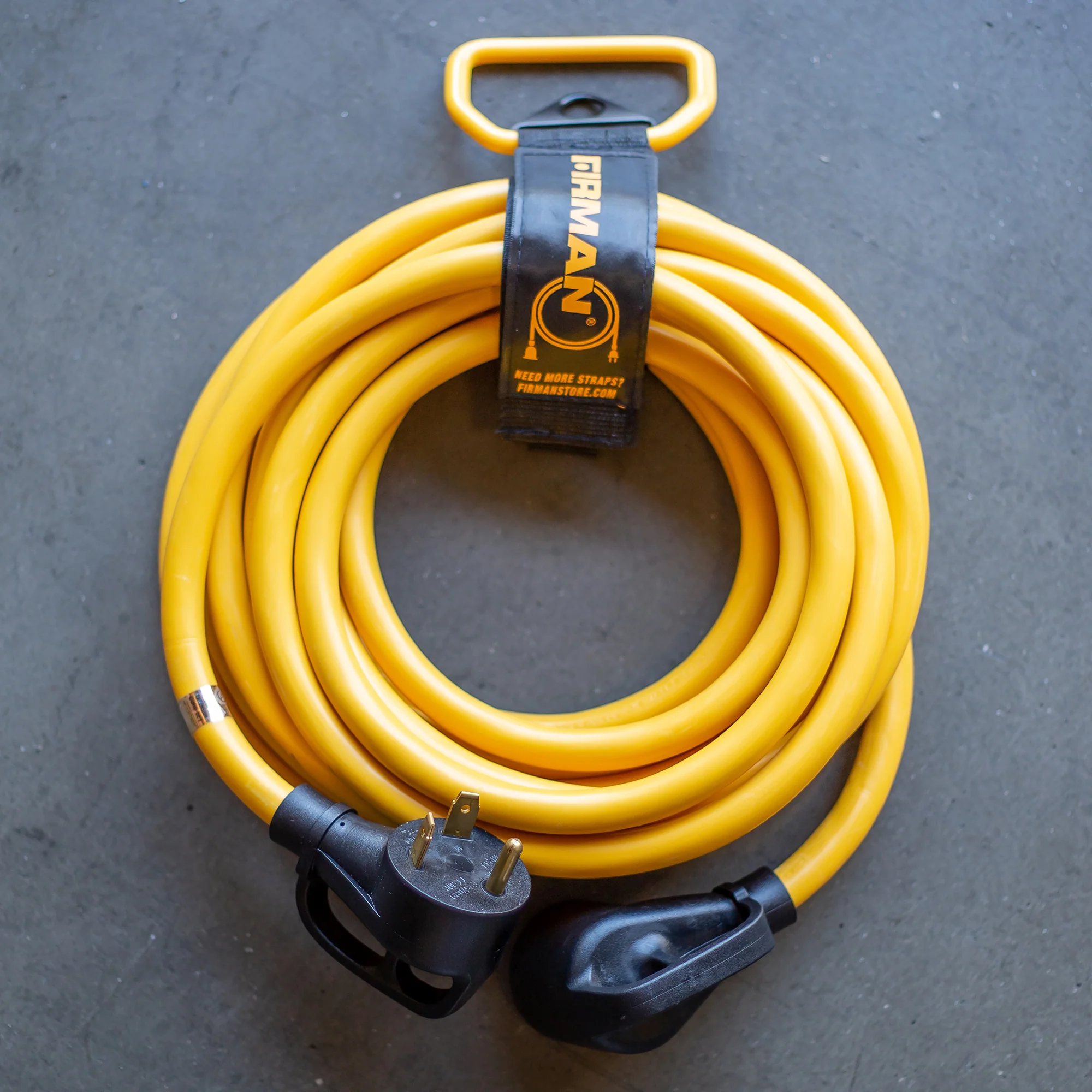 25ft Heavy Duty TT-30P to TT-30R Power Cord With Storage Strap - Image 3