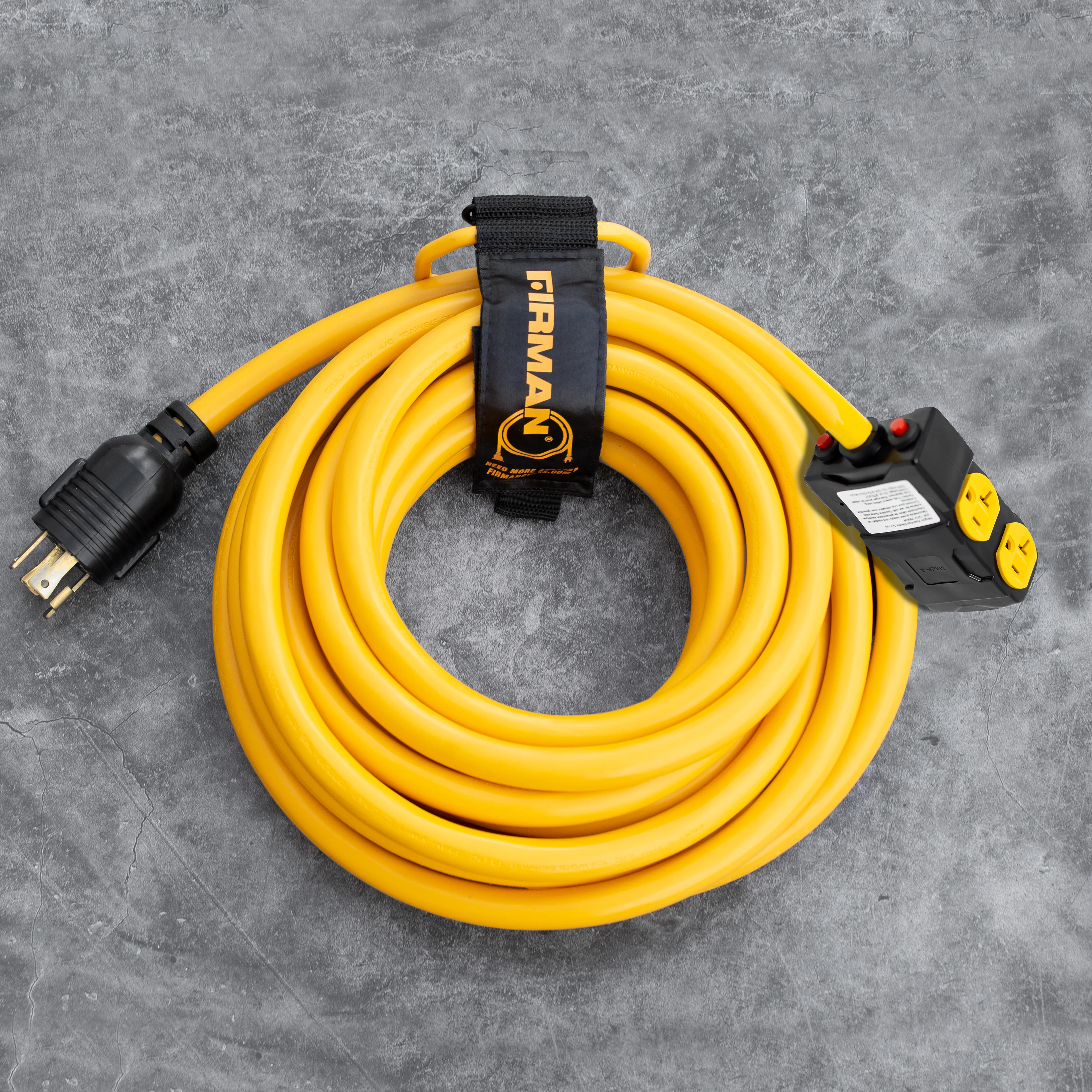25 FT Heavy Duty L14-30P to (4) 5-20R Cord - Image 2