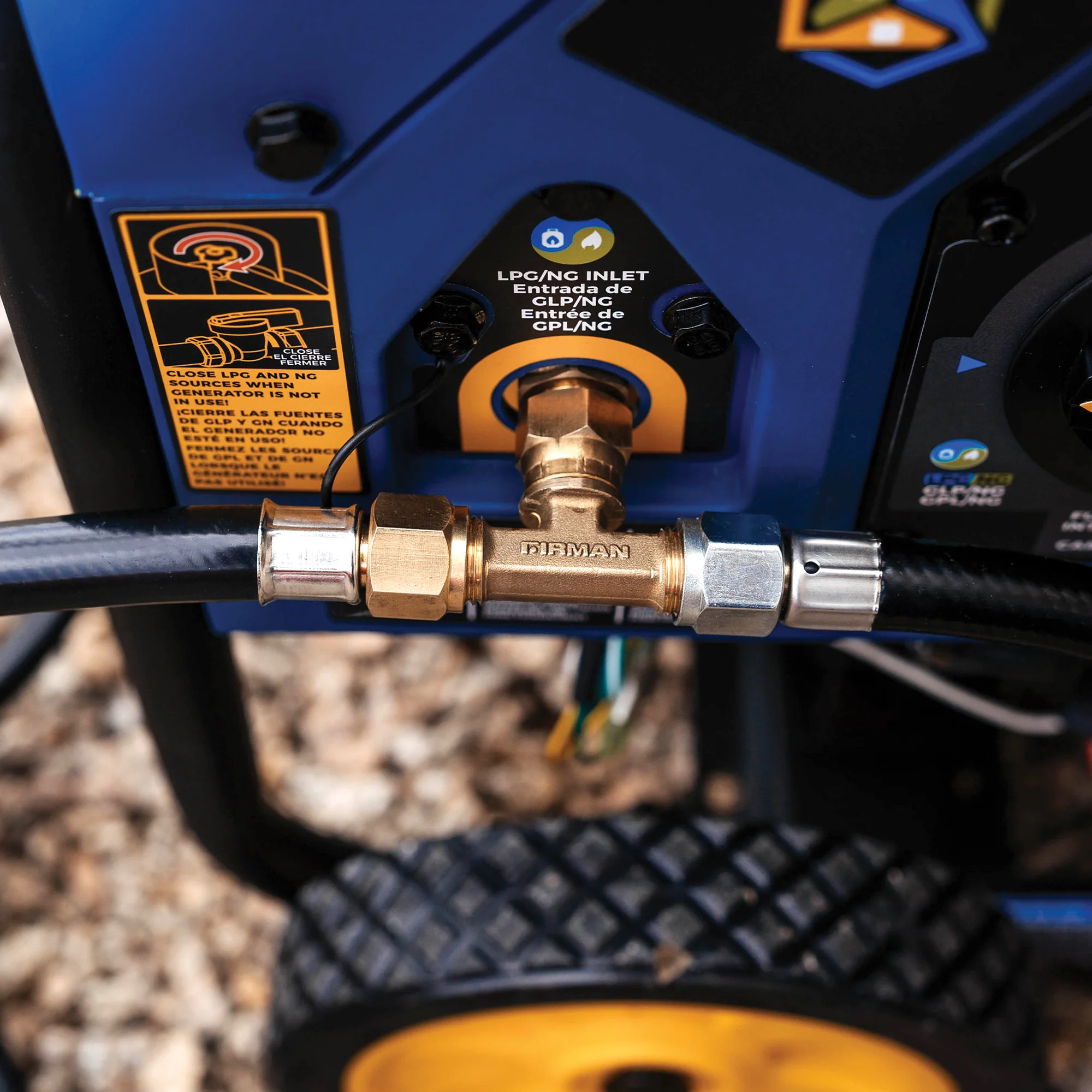 LPG Tank Hose with 3-way fitting - Image 3