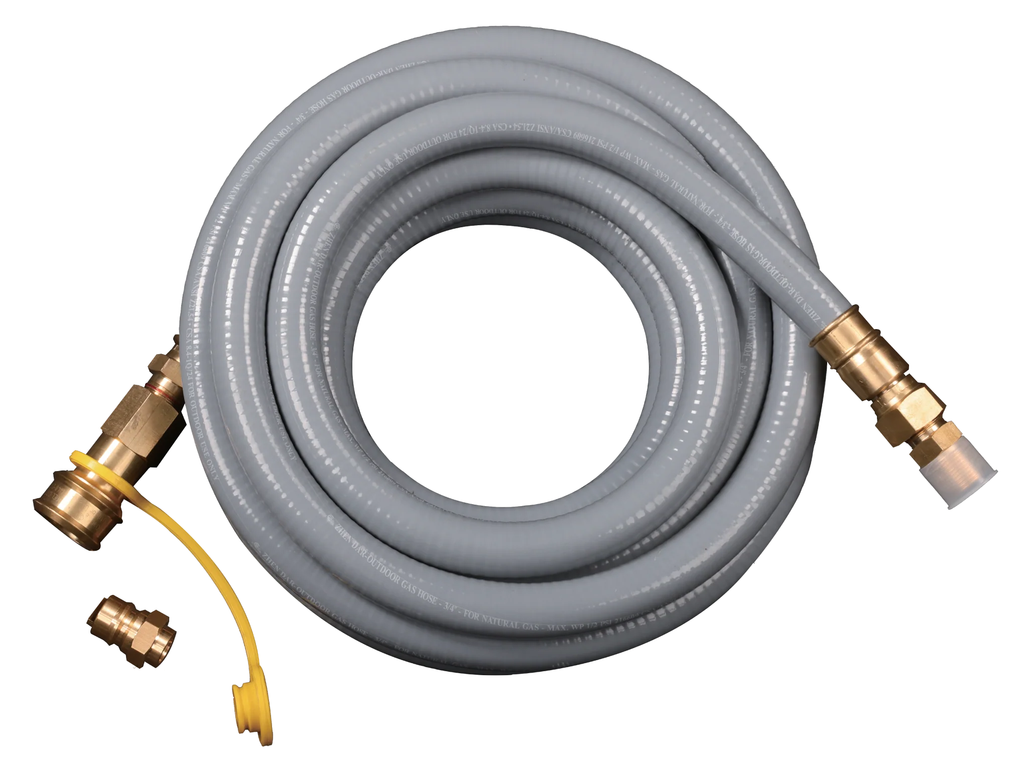 25FT Natural Gas Large Hose 3/4in with Storage Strap - Image 4