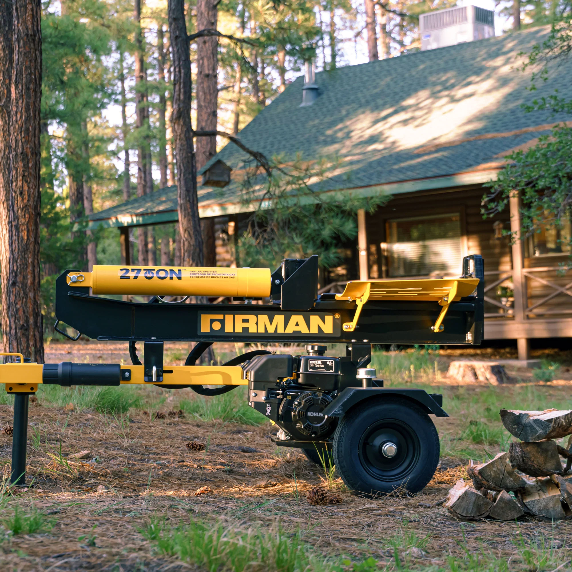 27-Ton Gas Powered Hydraulic Log Splitter - Image 3