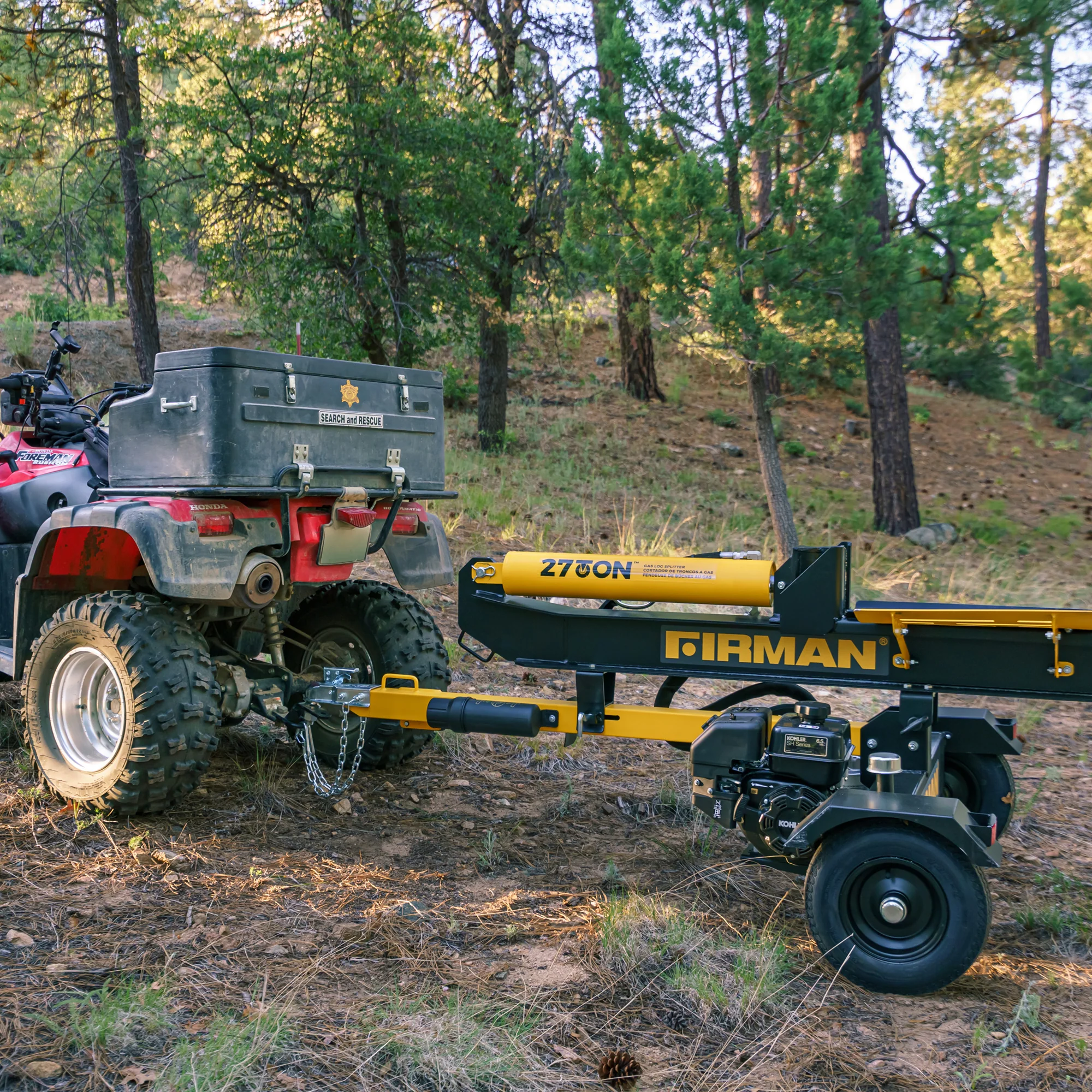 27-Ton Gas Powered Hydraulic Log Splitter - Image 4