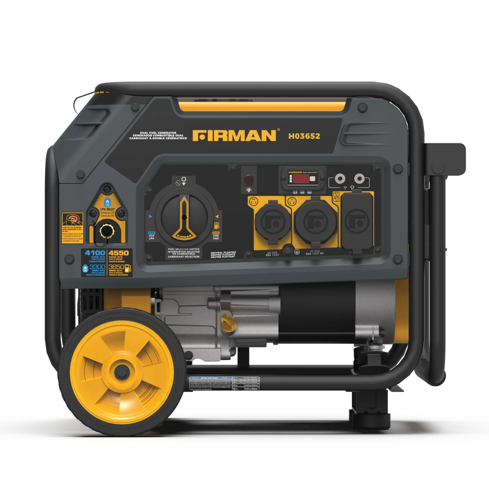 Dual Fuel Portable Generator 3650W Recoil Start - Image 6