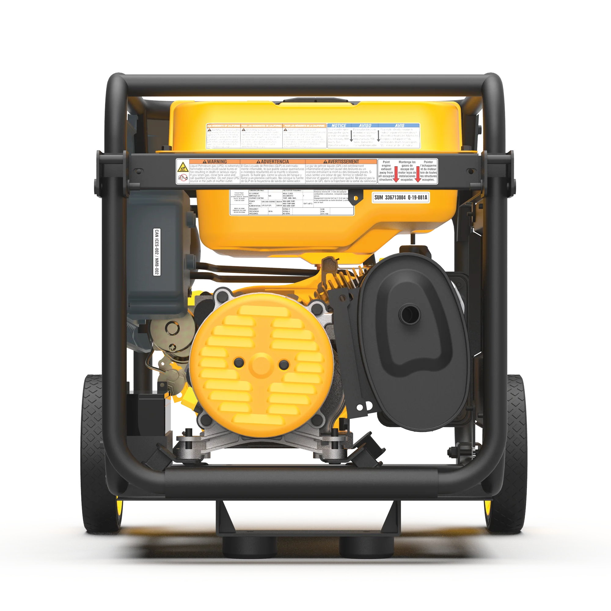 Dual Fuel 4550W Portable Generator Electric Start with CO Alert - Image 10