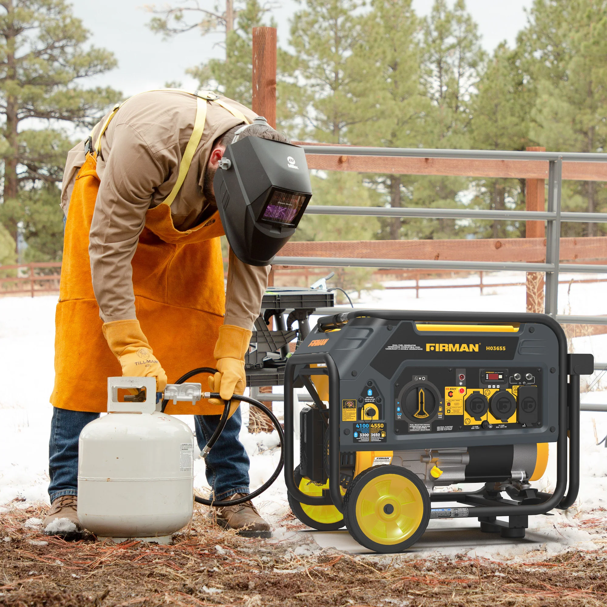 Dual Fuel Portable Generator 4550/3650W Recoil Start - Image 12