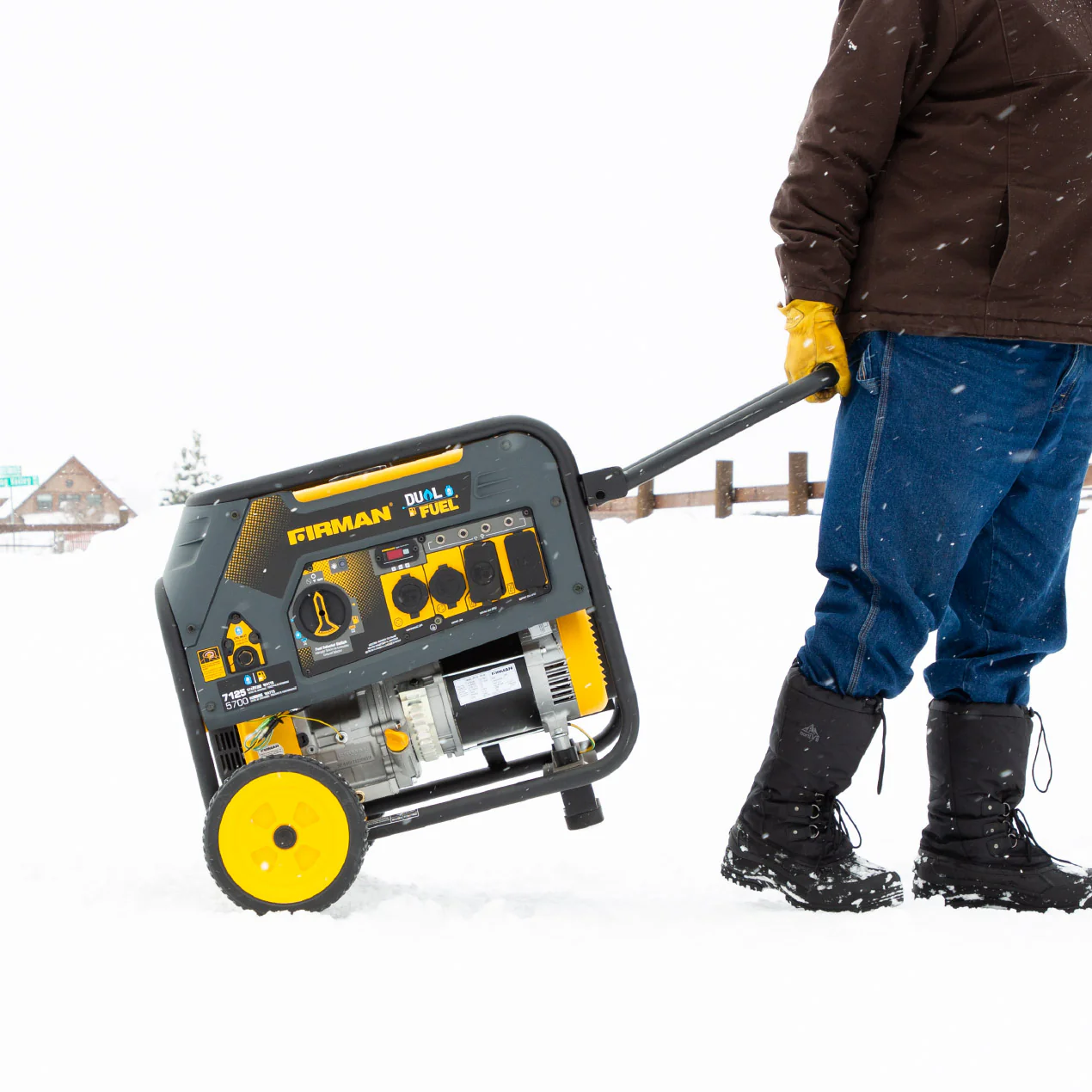 Dual Fuel 5700W Portable Generator Recoil Start 120/240V - Image 6