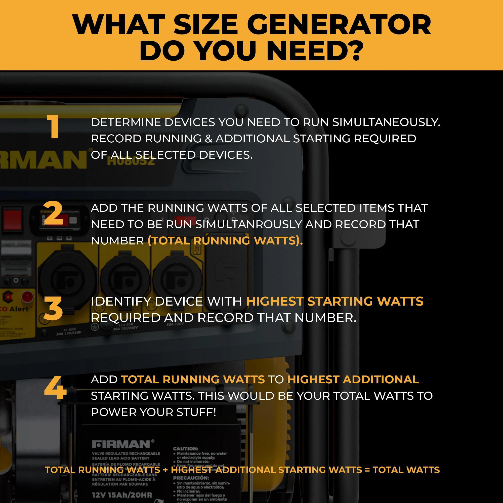 Dual Fuel Portable Generator 5700W Electric Start 120/240V - Image 8