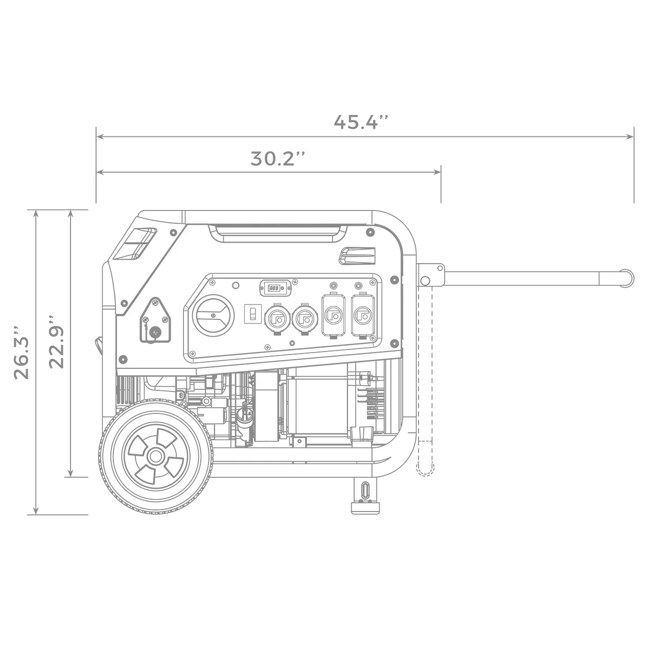 Dual Fuel Portable Generator 5700W Recoil Start 120/240V - Image 14
