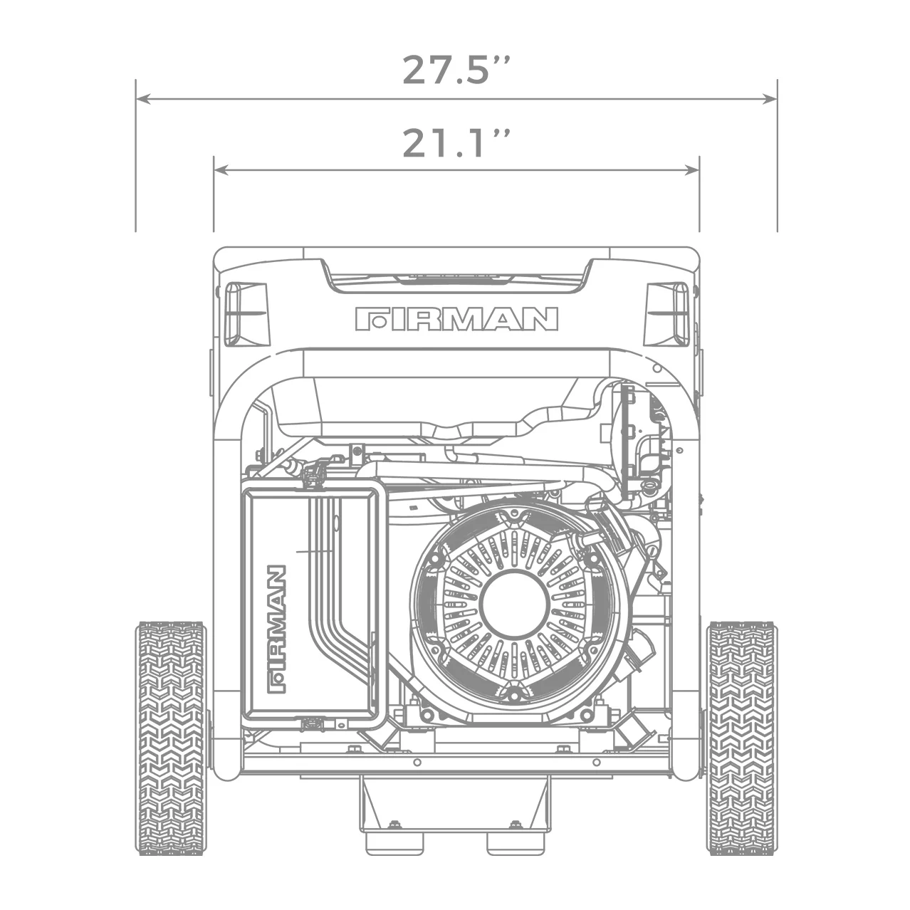 Dual Fuel Portable Generator 5700W Recoil Start 120/240V - Image 15