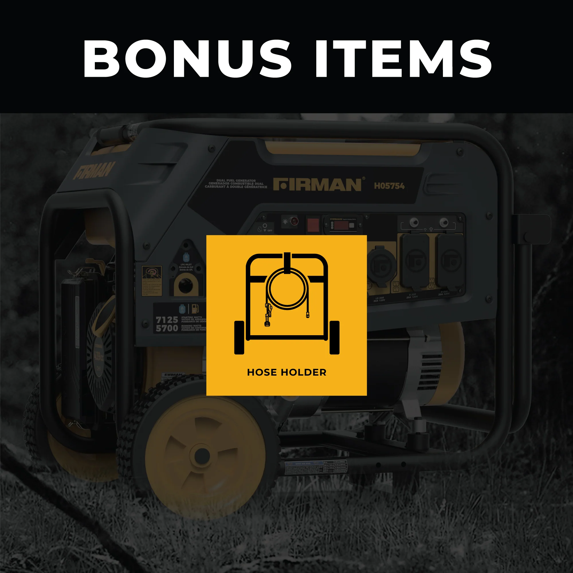 Dual Fuel Portable Generator 5700W Recoil Start 120/240V - Image 6