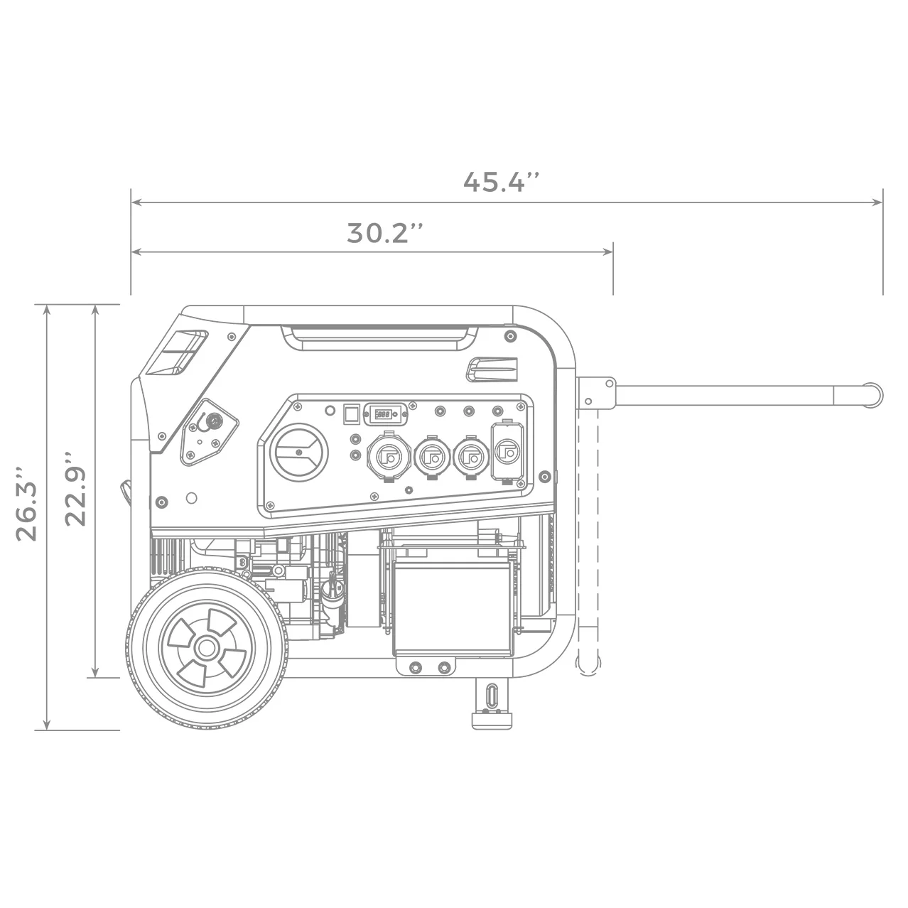 Dual Fuel Portable Generator 7500W Electric Start 120/240V - Image 17