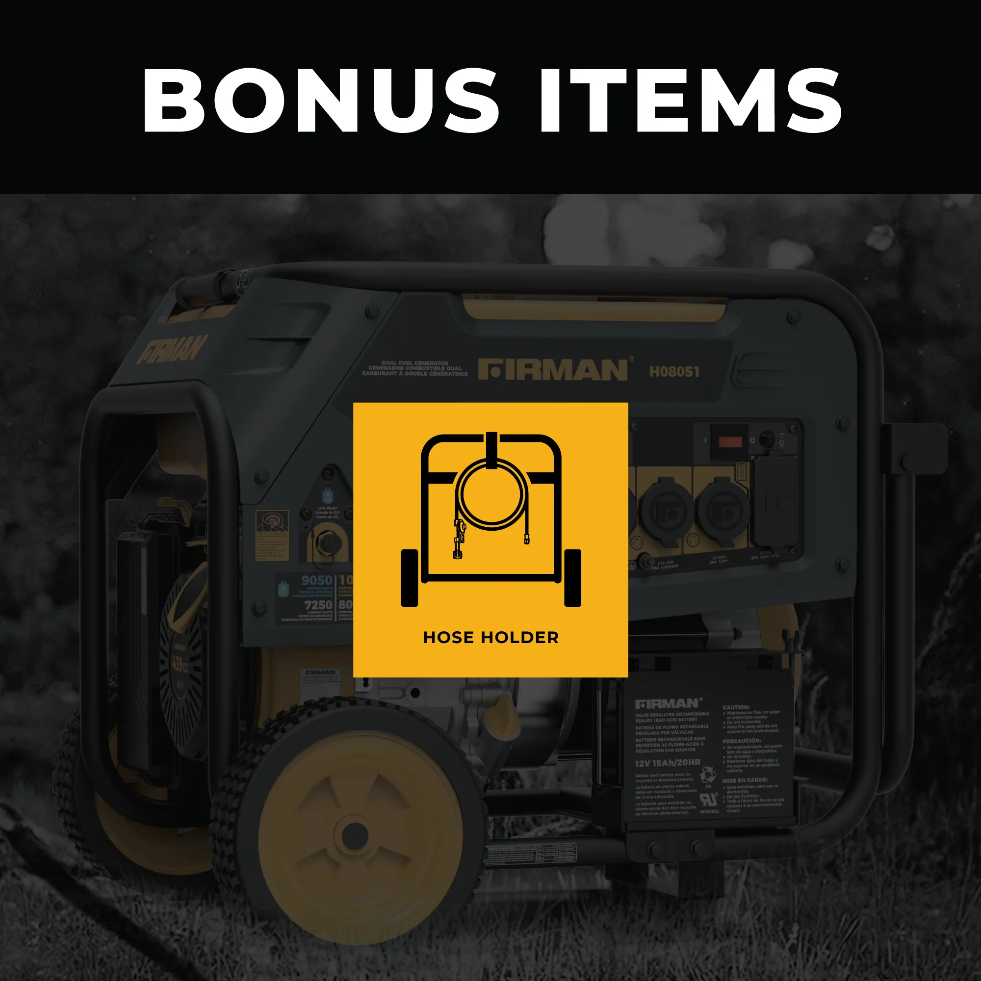 Dual Fuel Portable Generator 8000W Electric Start 120/240V - Image 4