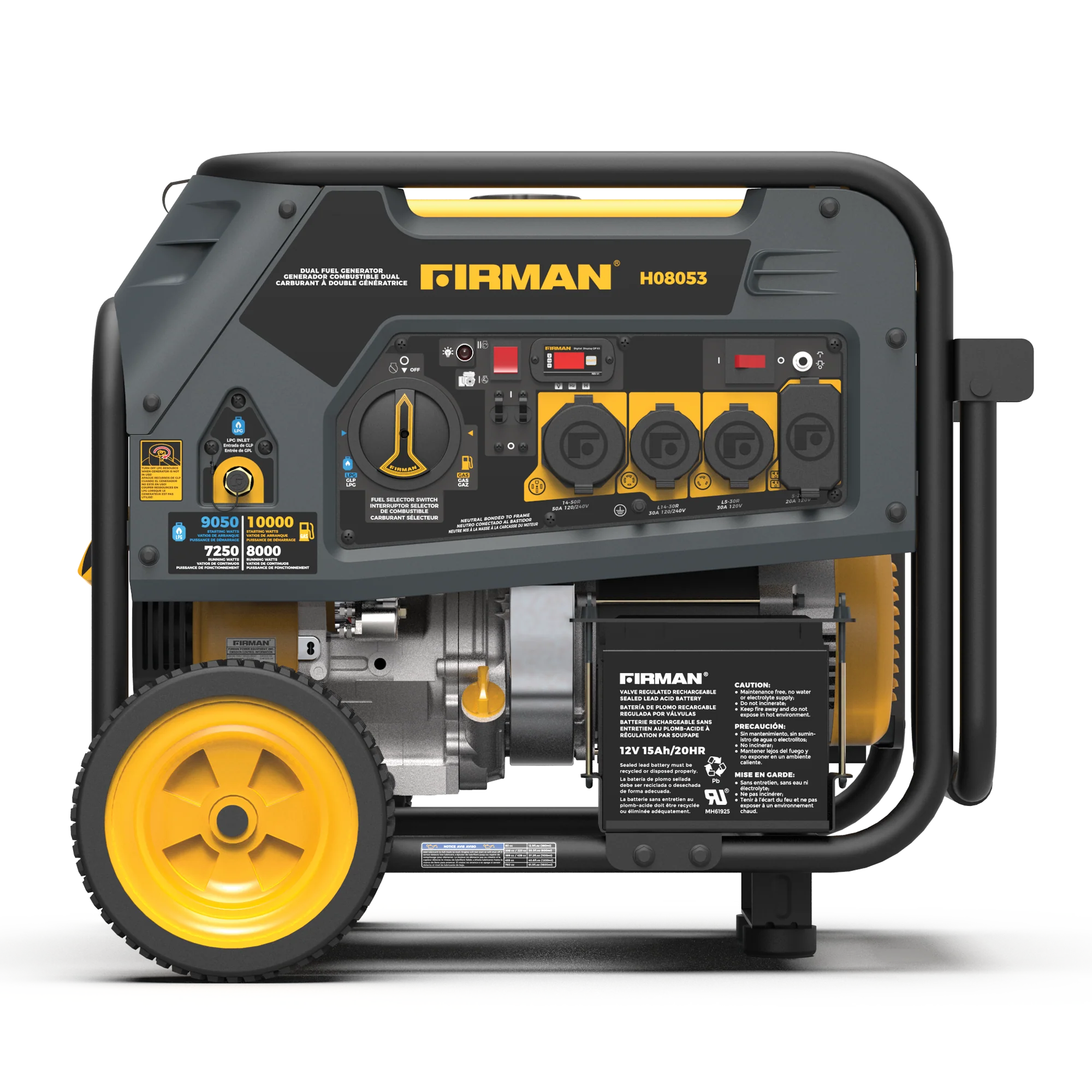 Dual Fuel Portable Generator 8000W Electric Start 120/240V - Image 10