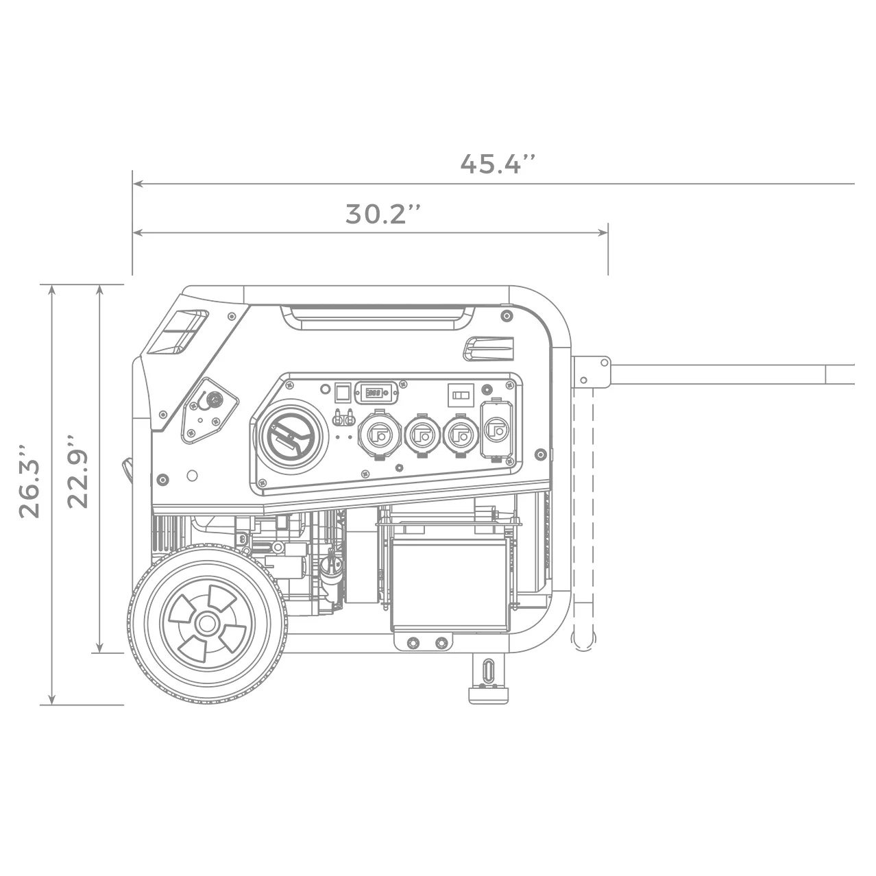 Dual Fuel Portable Generator 8000W Electric Start 120/240V - Image 17