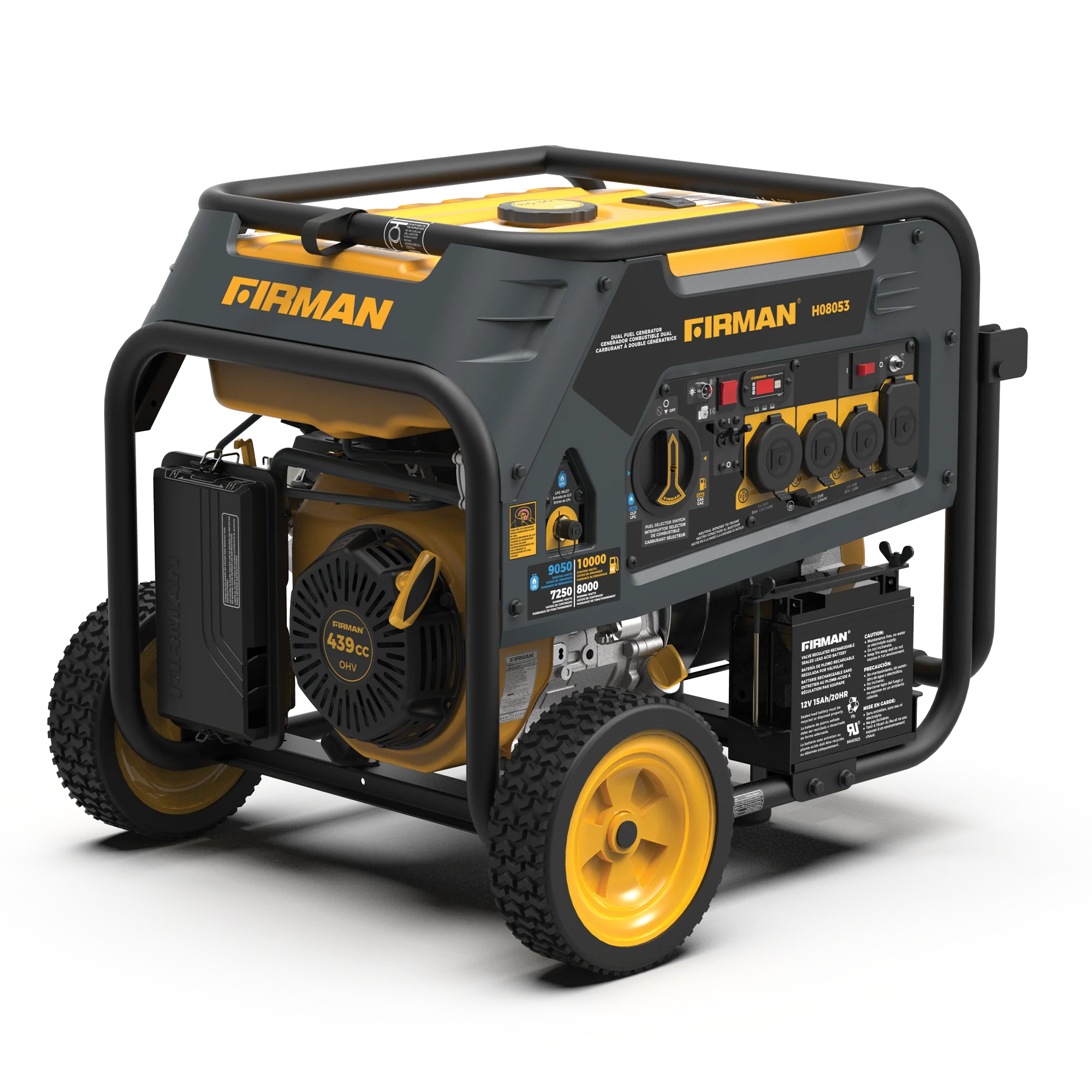 Dual Fuel Portable Generator 8000W Electric Start 120/240V - Image 6