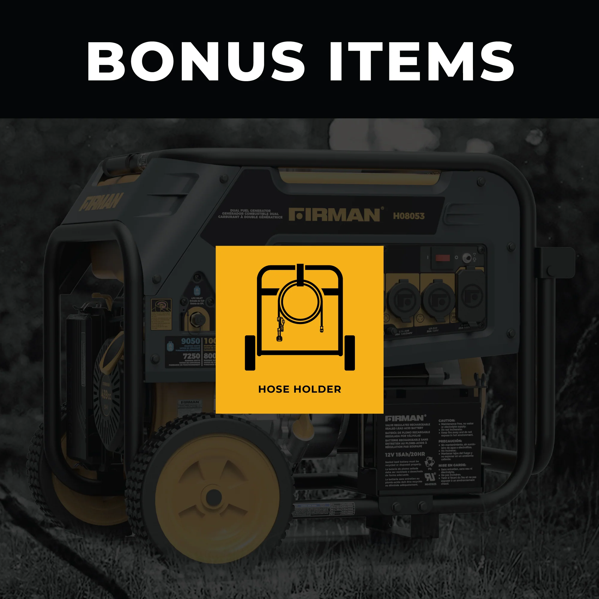 Dual Fuel Portable Generator 8000W Electric Start 120/240V - Image 7