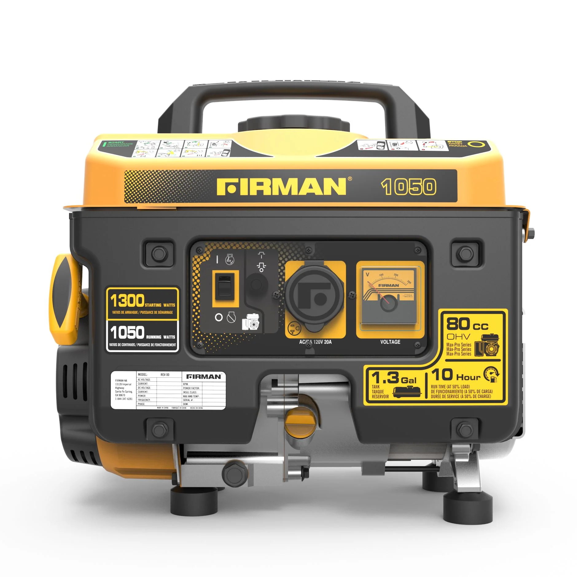 Gas Portable Generator 1300W Recoil Start - Image 7