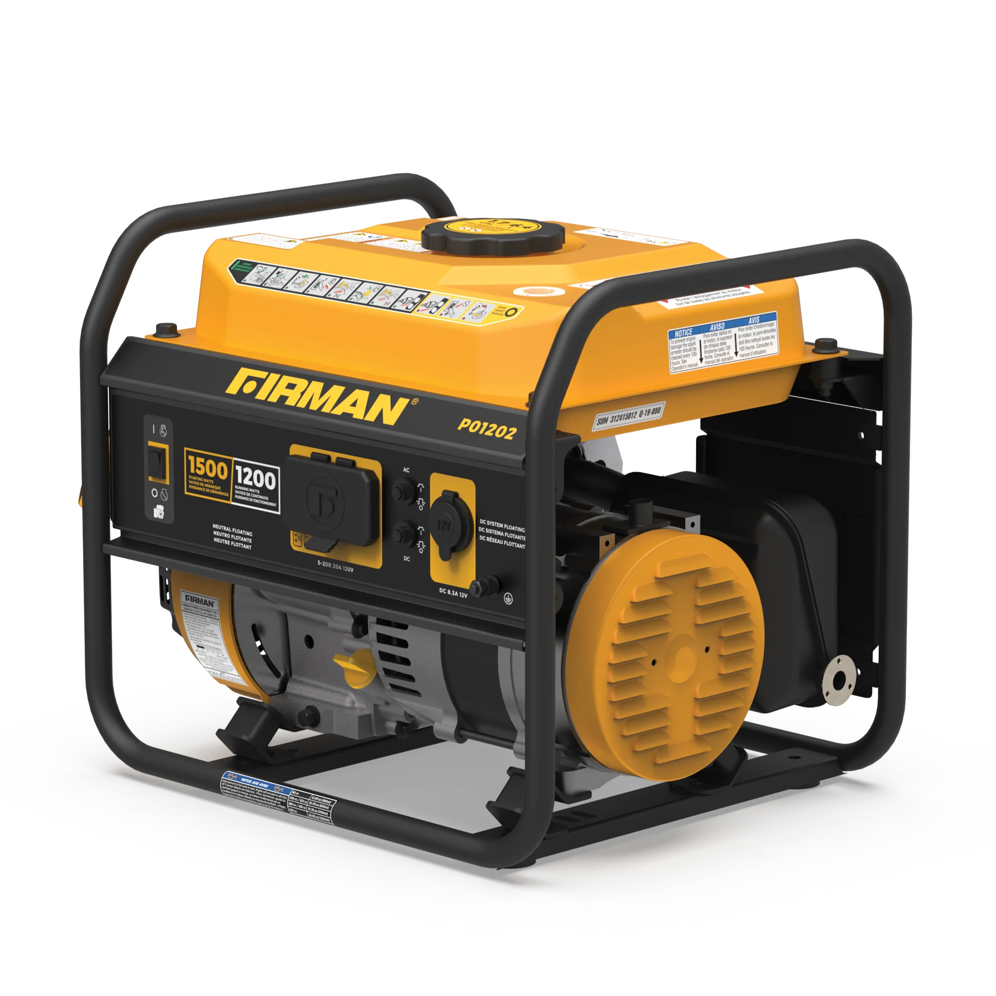 Gas Portable Generator 1500W Recoil Start - Image 10