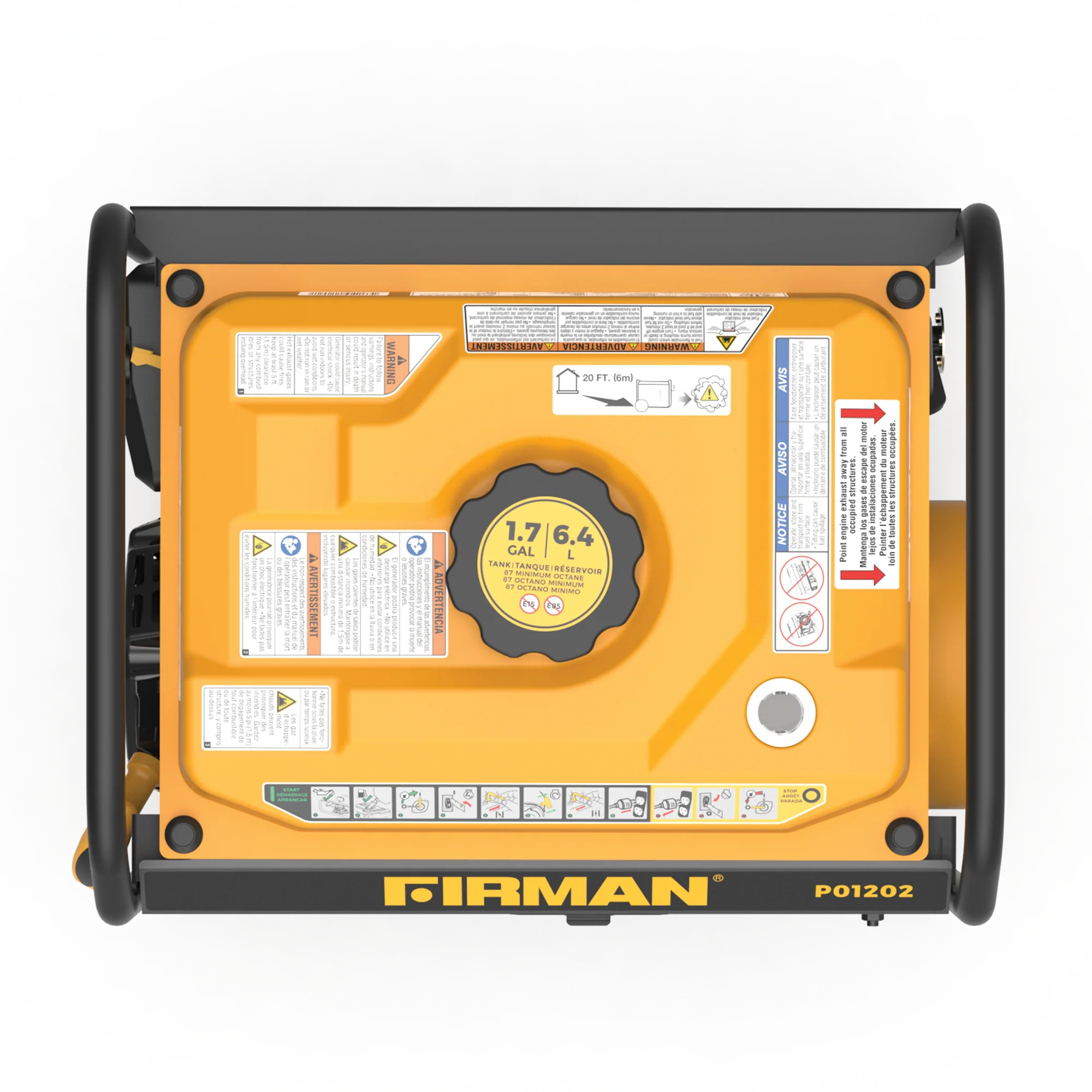 Gas Portable Generator 1500W Recoil Start - Image 9