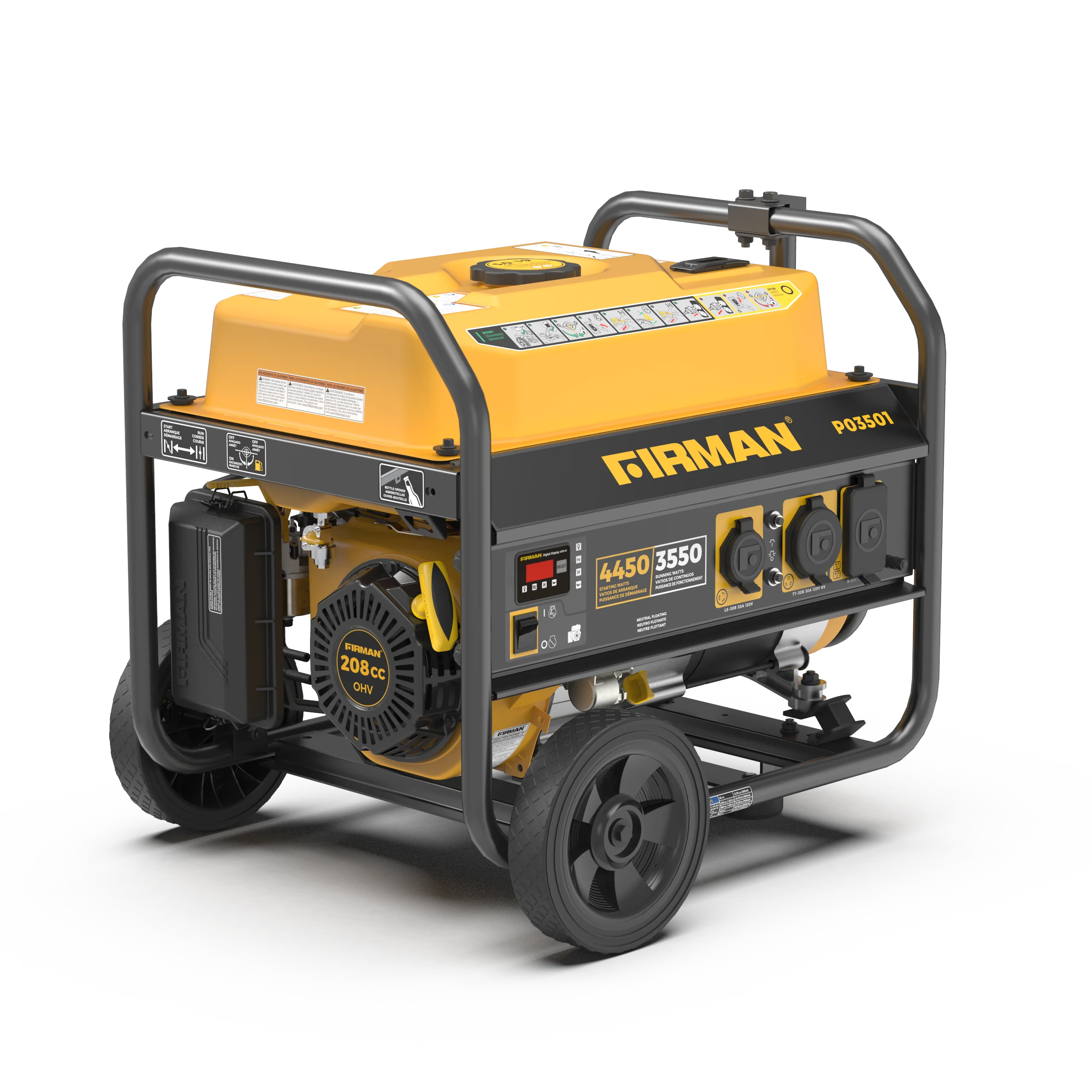 Gas Portable Generator 4450W Recoil Start 120V - Image 15