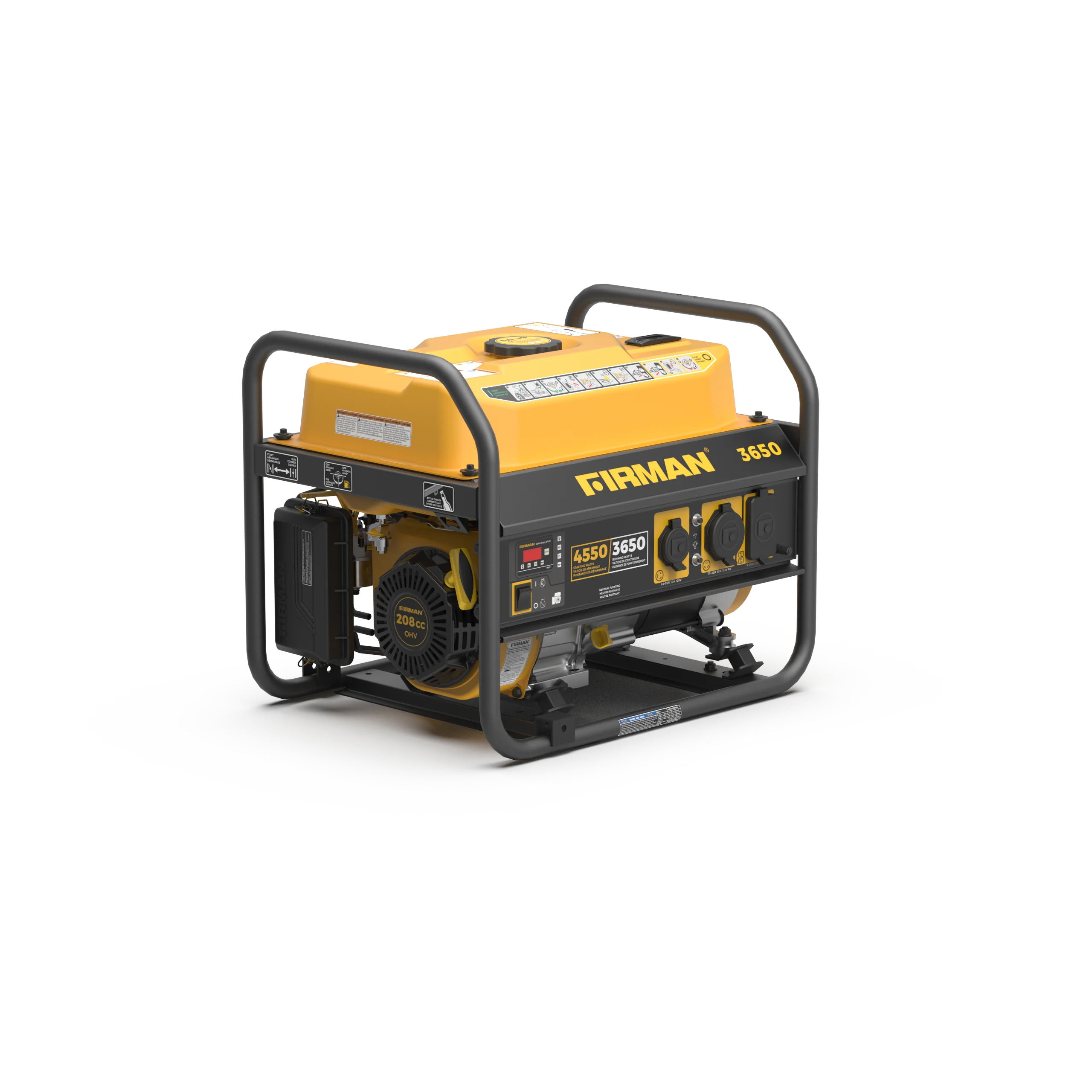 Gas Portable Generator 4550W Recoil Start 120V - Image 8