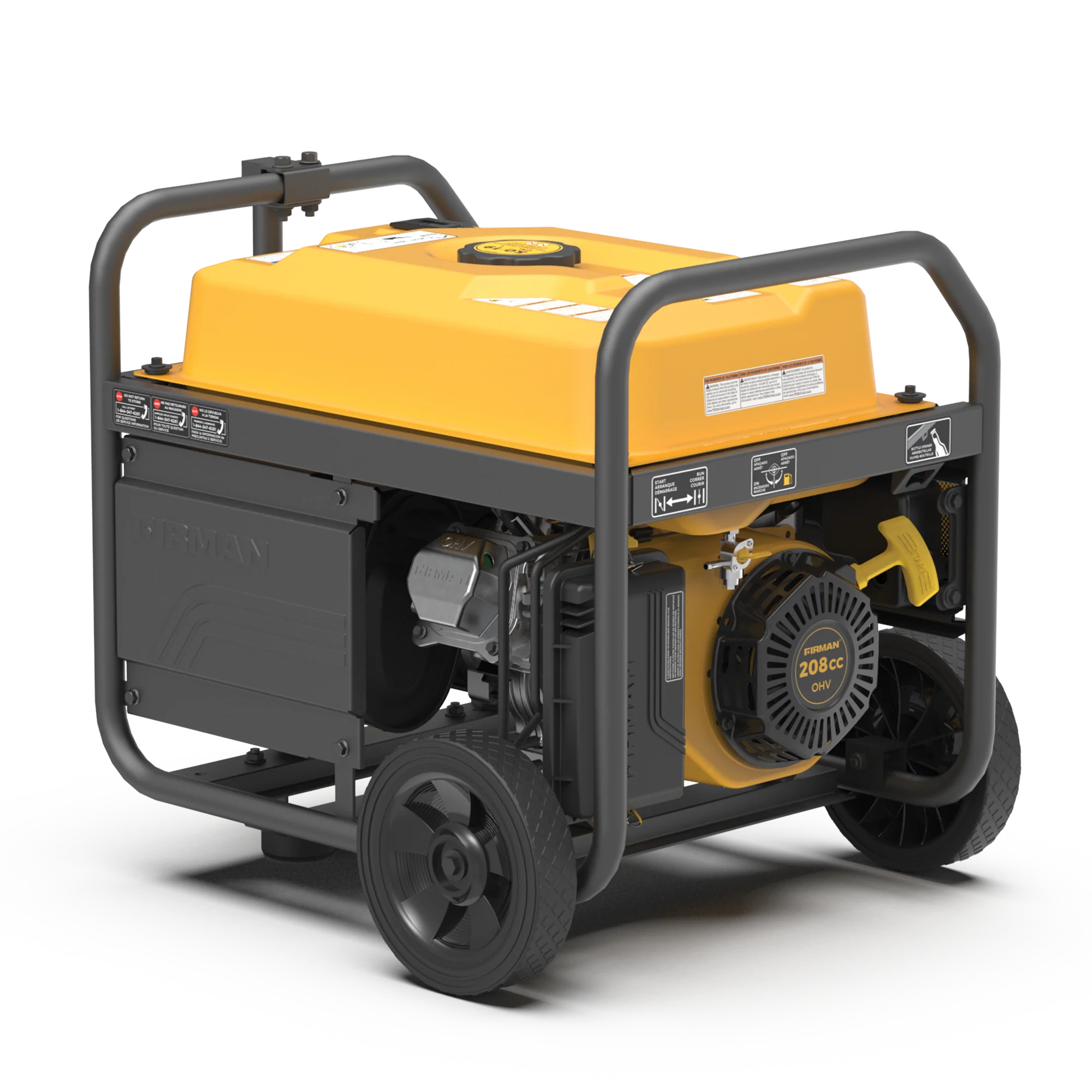 Gas Portable Generator 4550W Recoil Start 120V - Image 11
