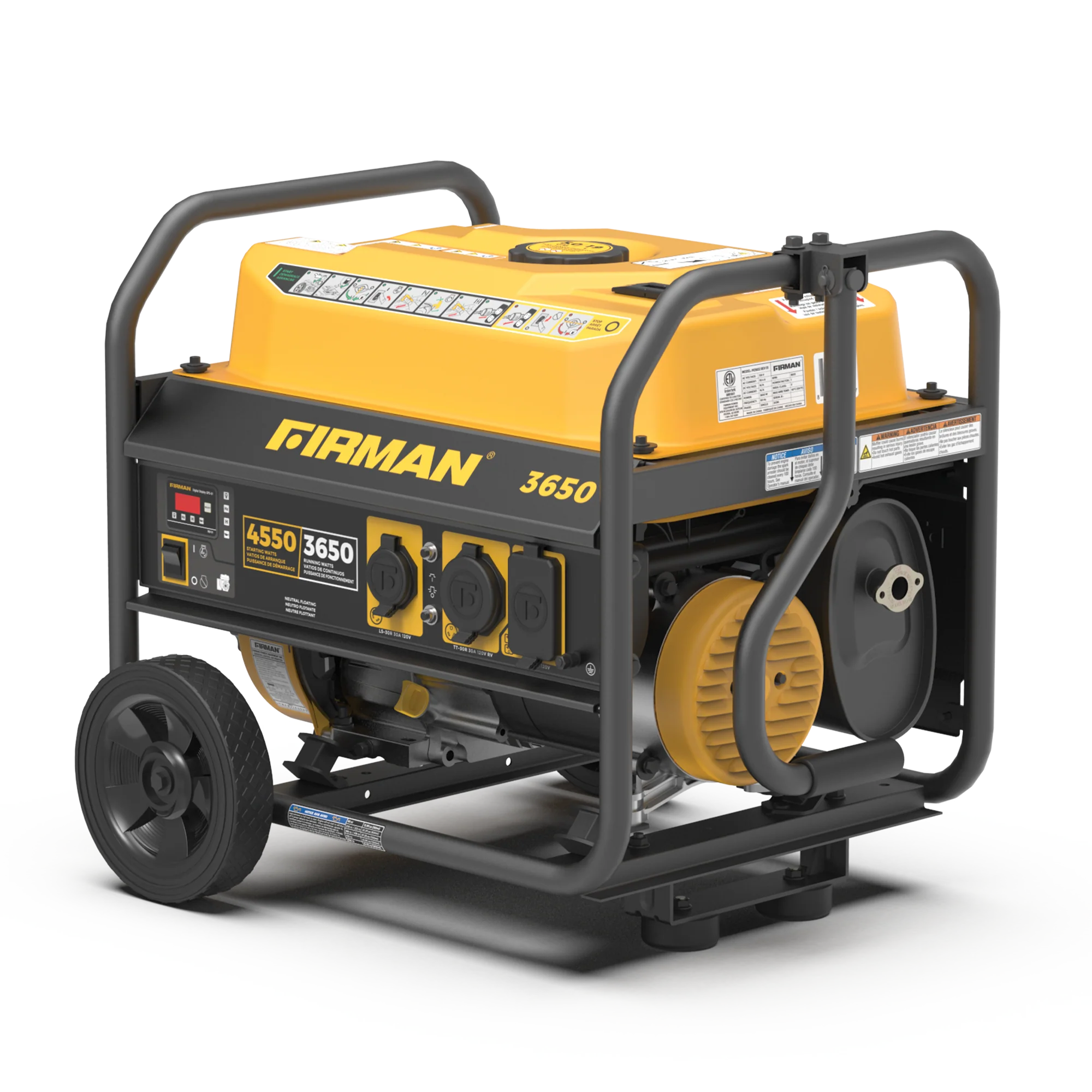 Gas Portable Generator 4550W Recoil Start 120V - Image 9