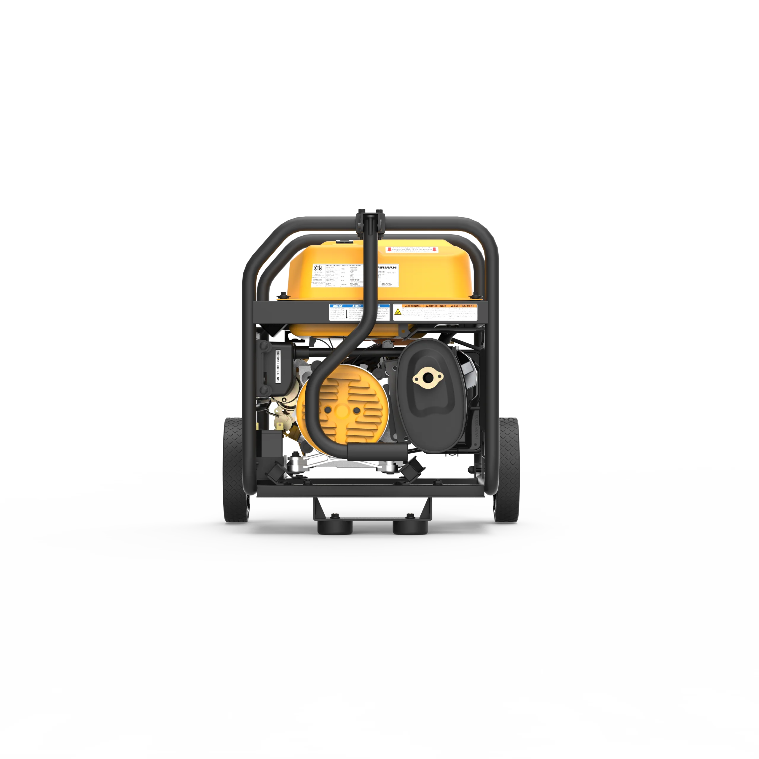 4550/3650 Watt Remote Start Gas Portable Generator cETL Certified With Wheel Kit - Image 3
