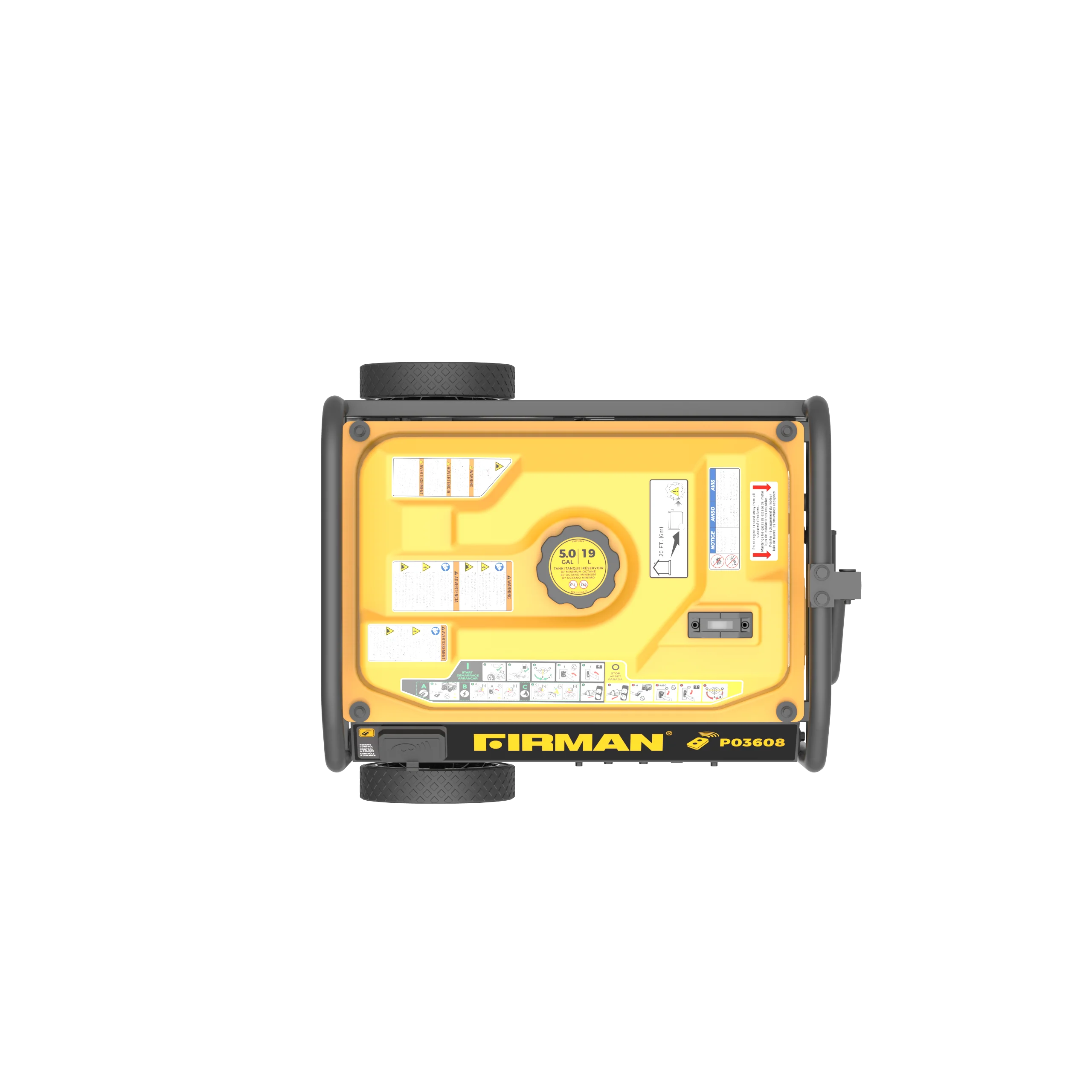 Gas Portable Generator 4550W  Remote Start 120V - Image 9