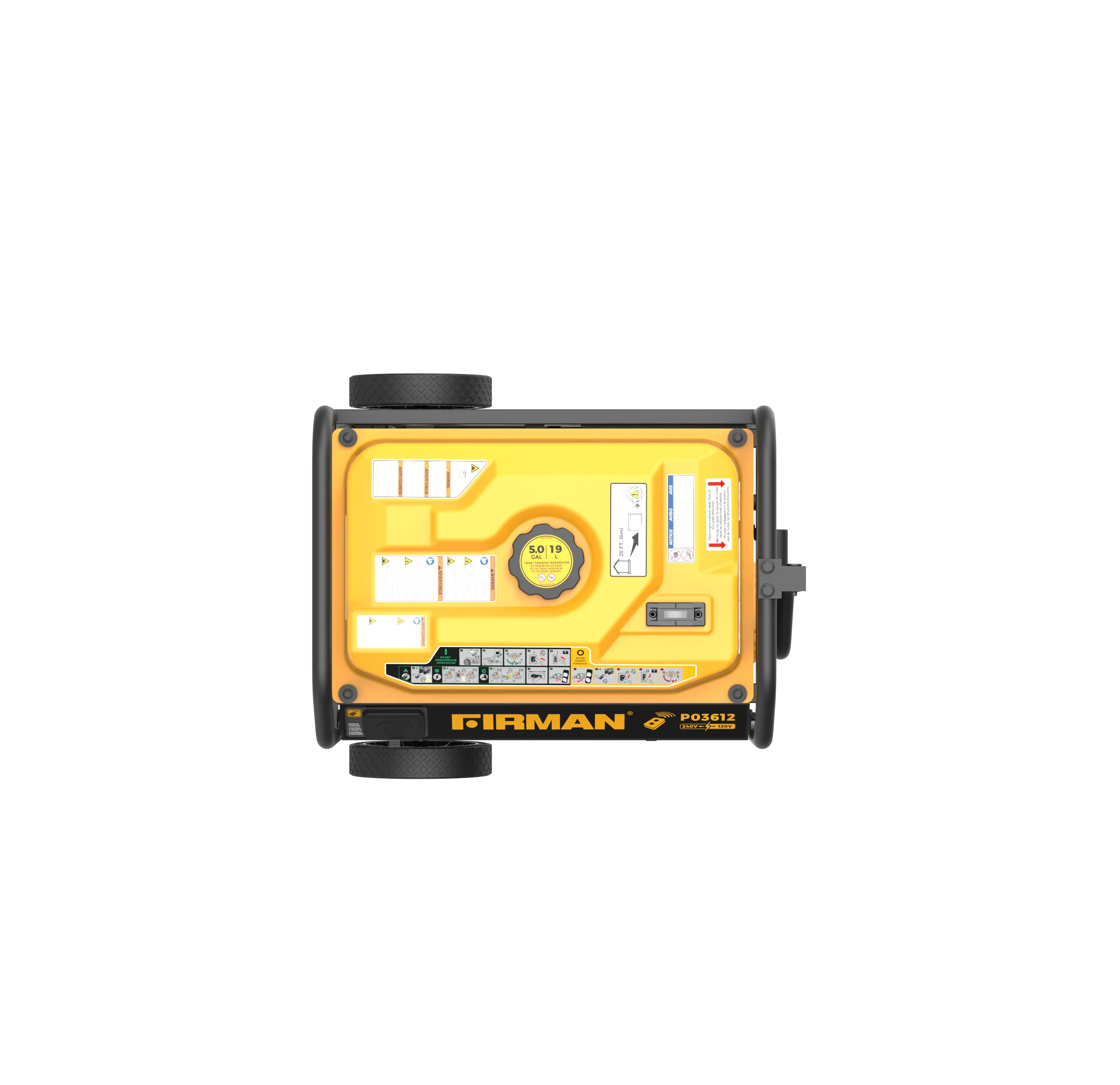 Gas Portable Generator 4550W Remote Start 120/240V - Image 10