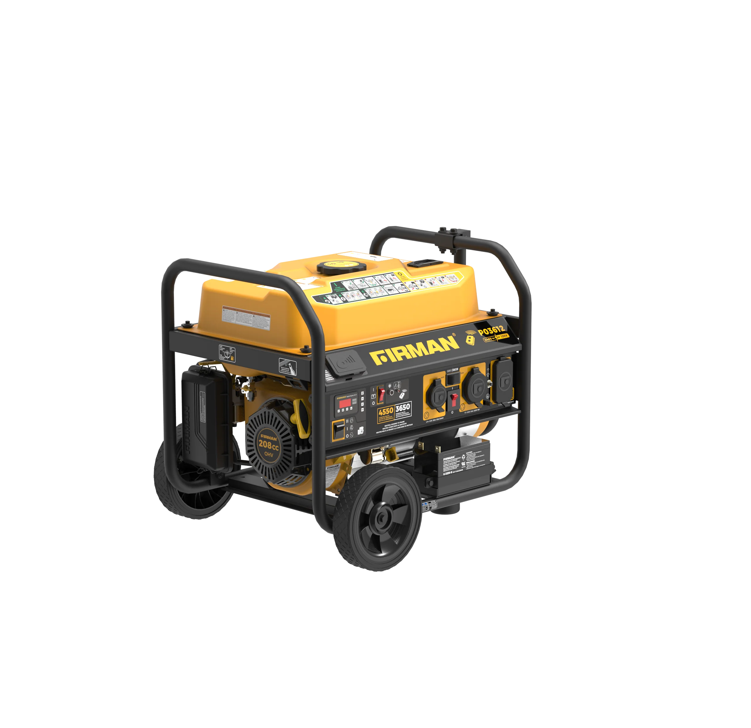 Gas Portable Generator 4550W Remote Start 120/240V - Image 13