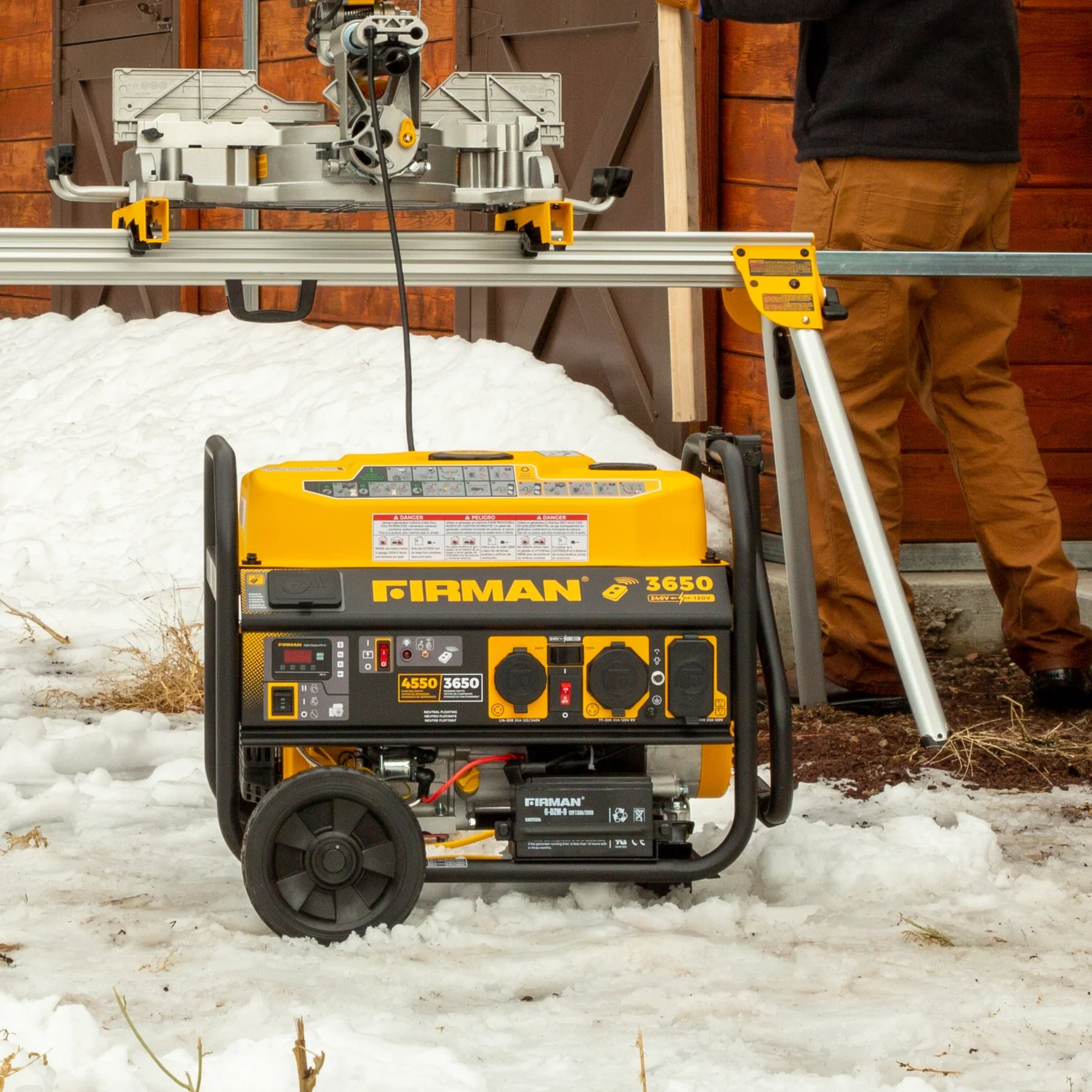 Gas Portable Generator 4550W Remote Start 120/240V - Image 4