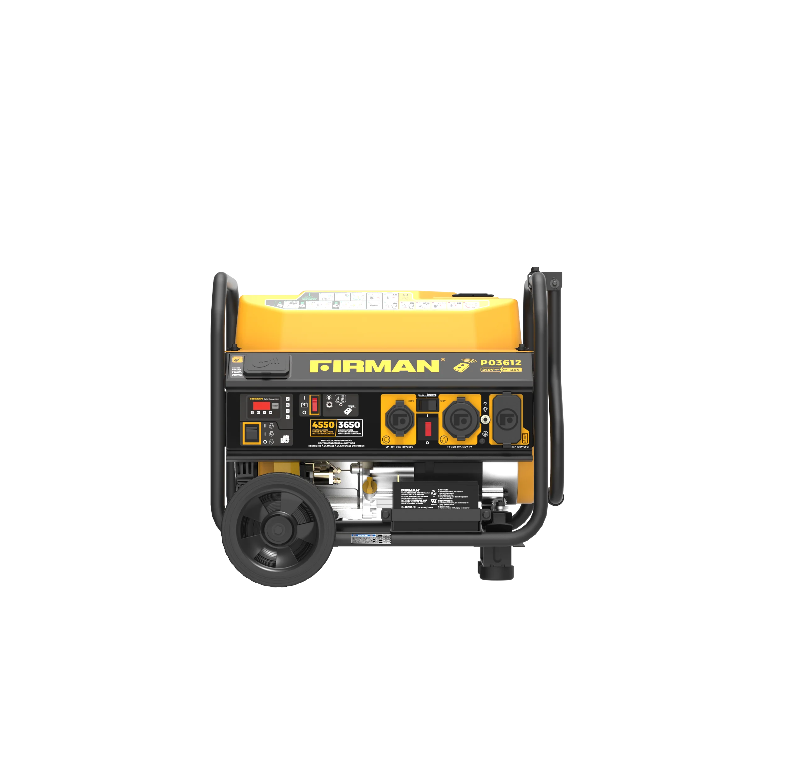 Gas Portable Generator 4550W Remote Start 120/240V - Image 6