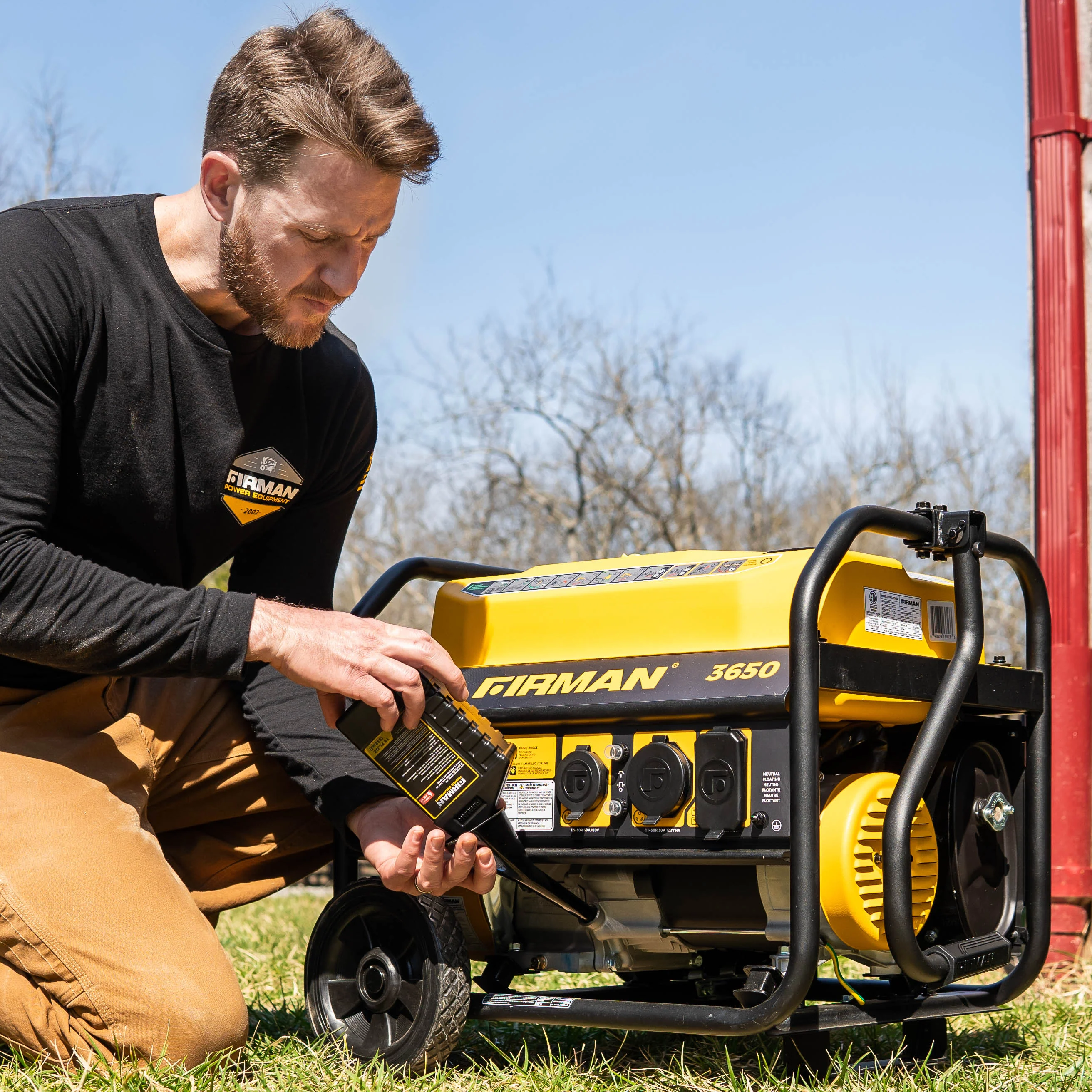 Gas Portable Generator 4550W Recoil Start 120V with CO Alert - Image 7