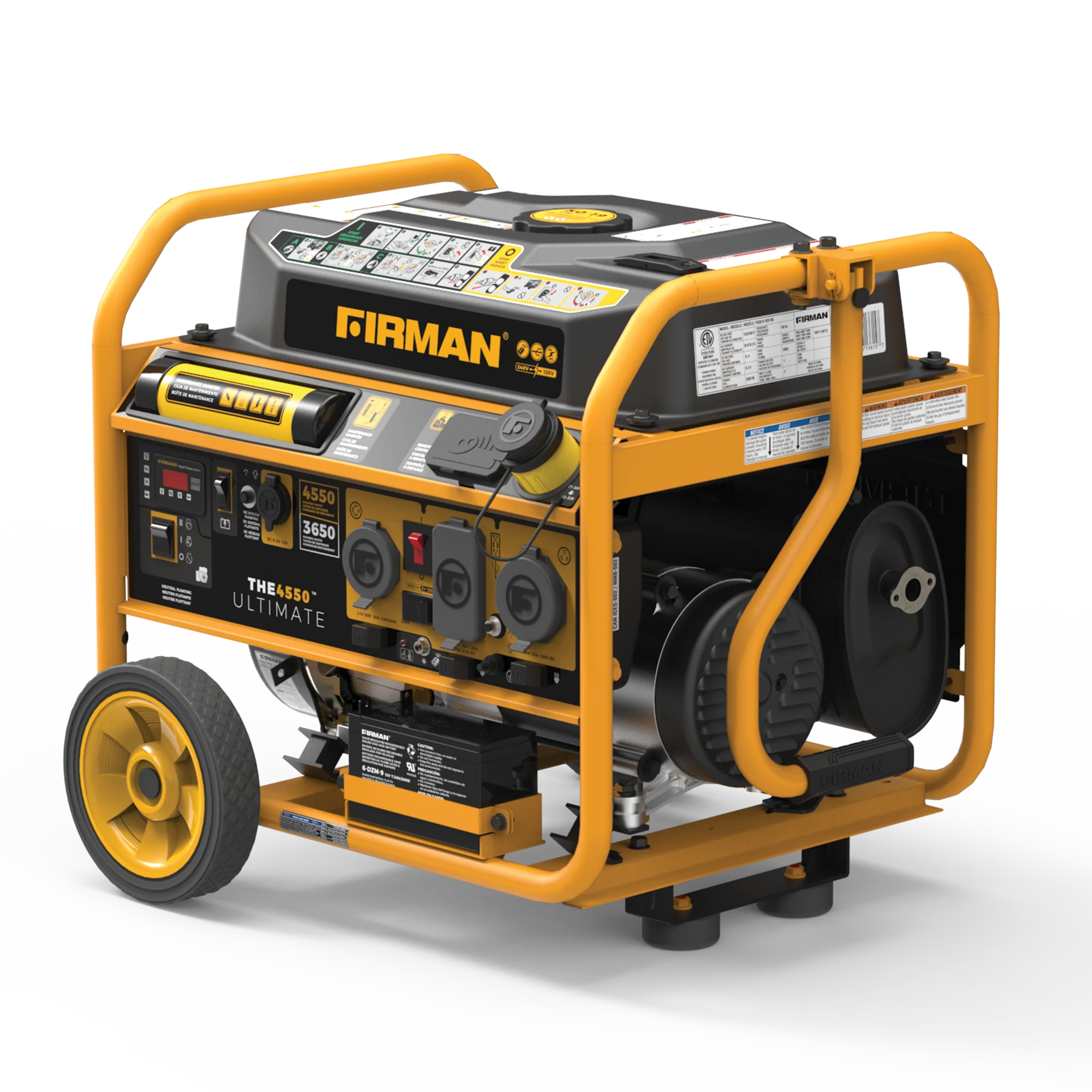 Gas Portable Generator 4550W Remote Start 120/240V - Image 7
