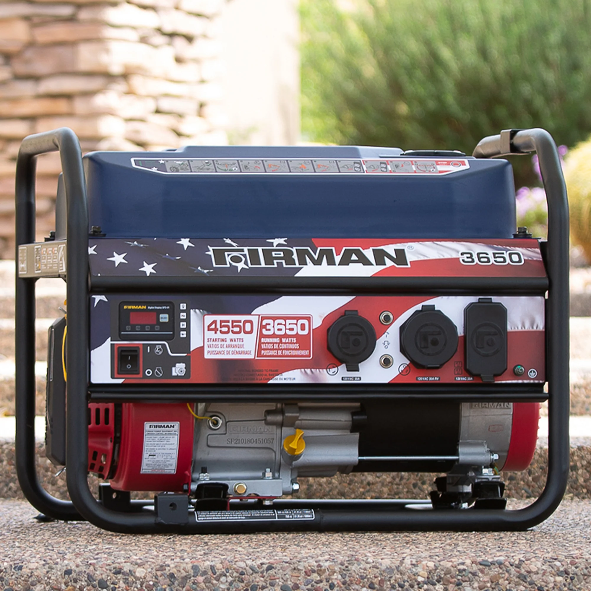 Gas Portable Generator 4550W Recoil Start 120V - Image 3