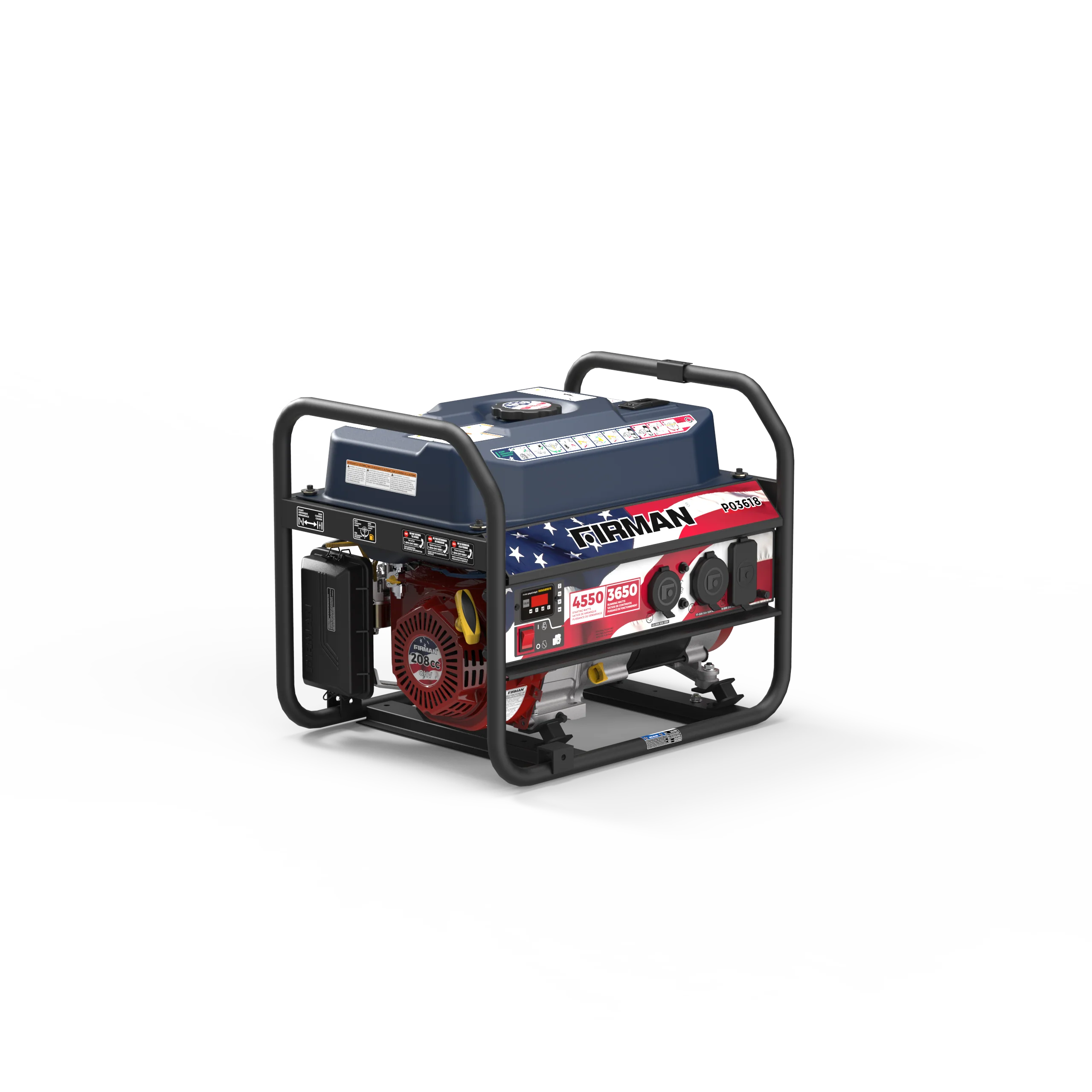 Gas Portable Generator 4550W Recoil Start 120V - Image 9