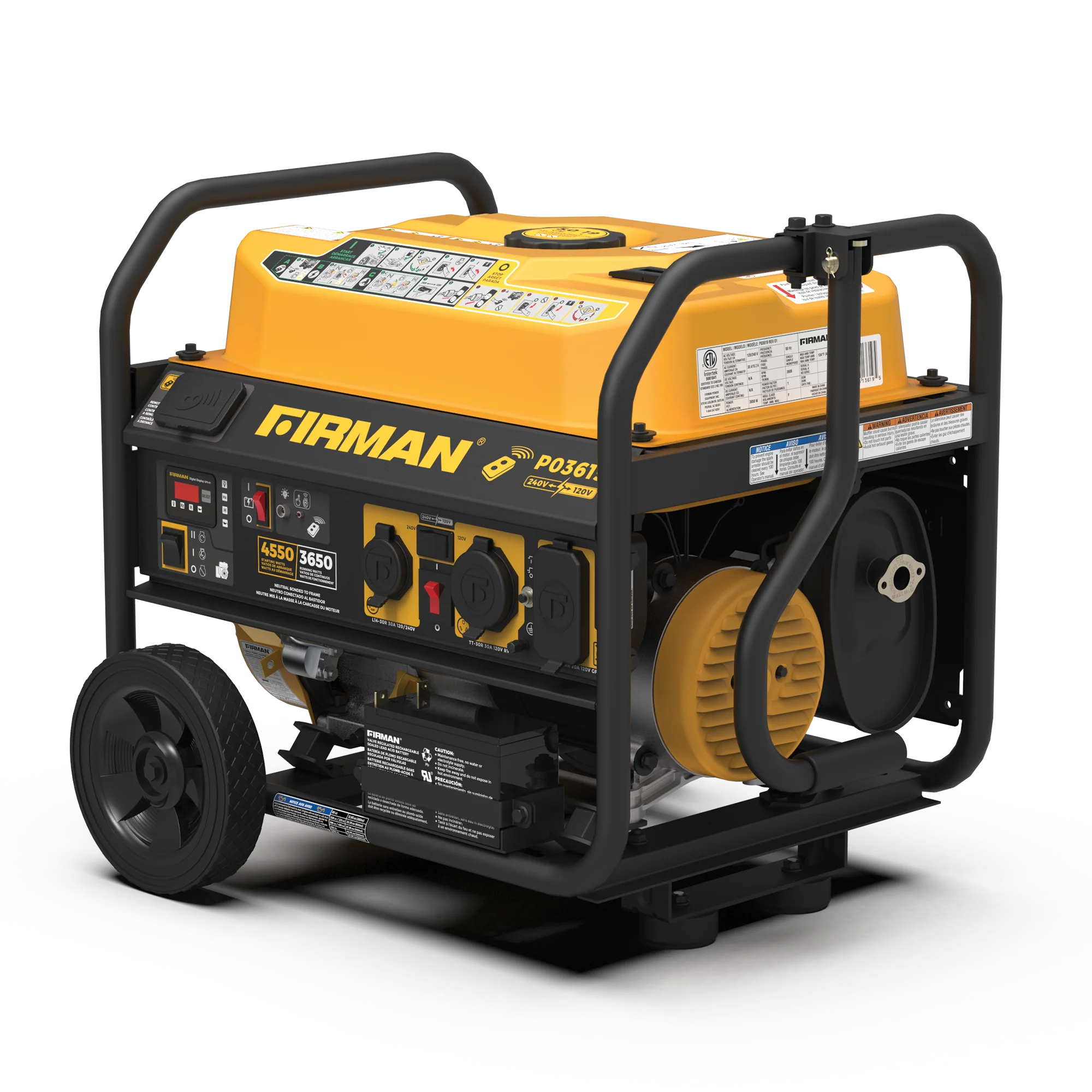 Gas Portable Generator 4550W Remote Start 120/240V - Image 11