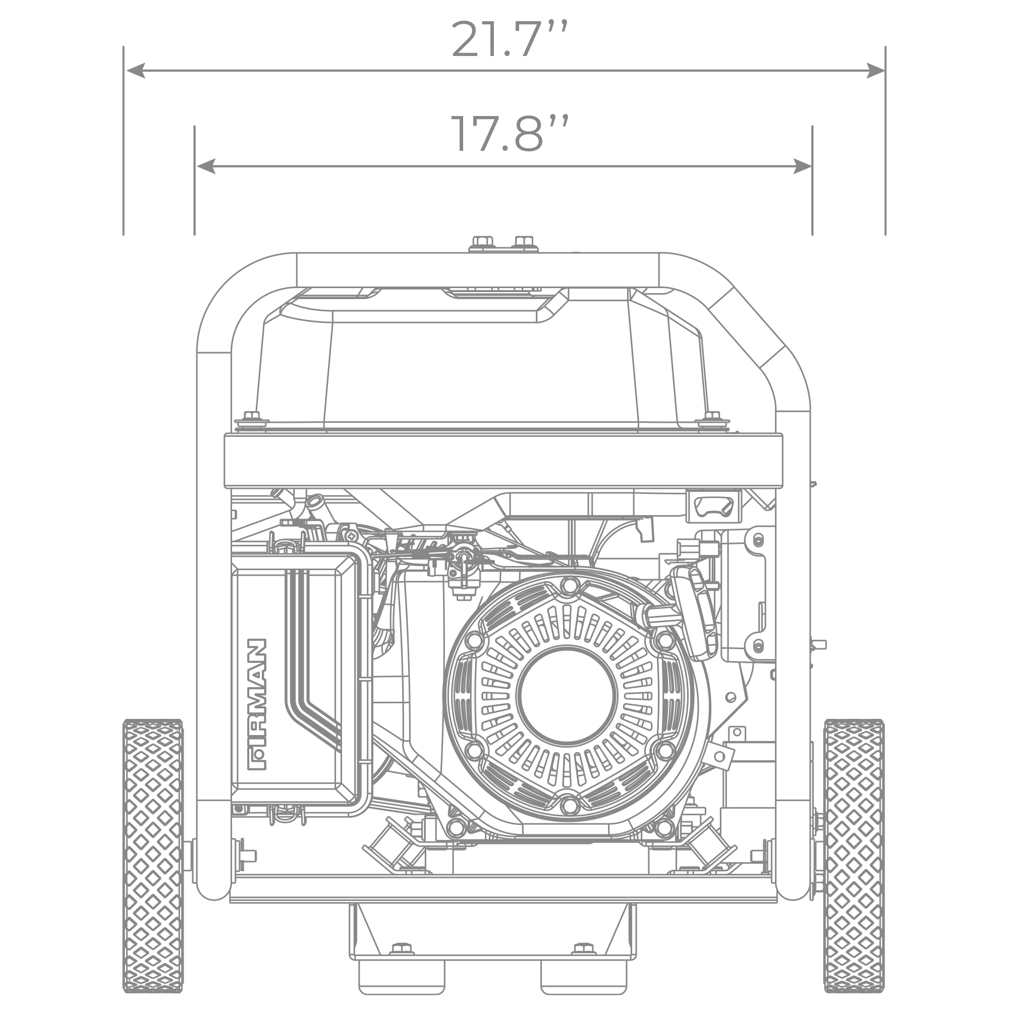 Gas Portable Generator 4550W Recoil Start 120/240V - Image 13