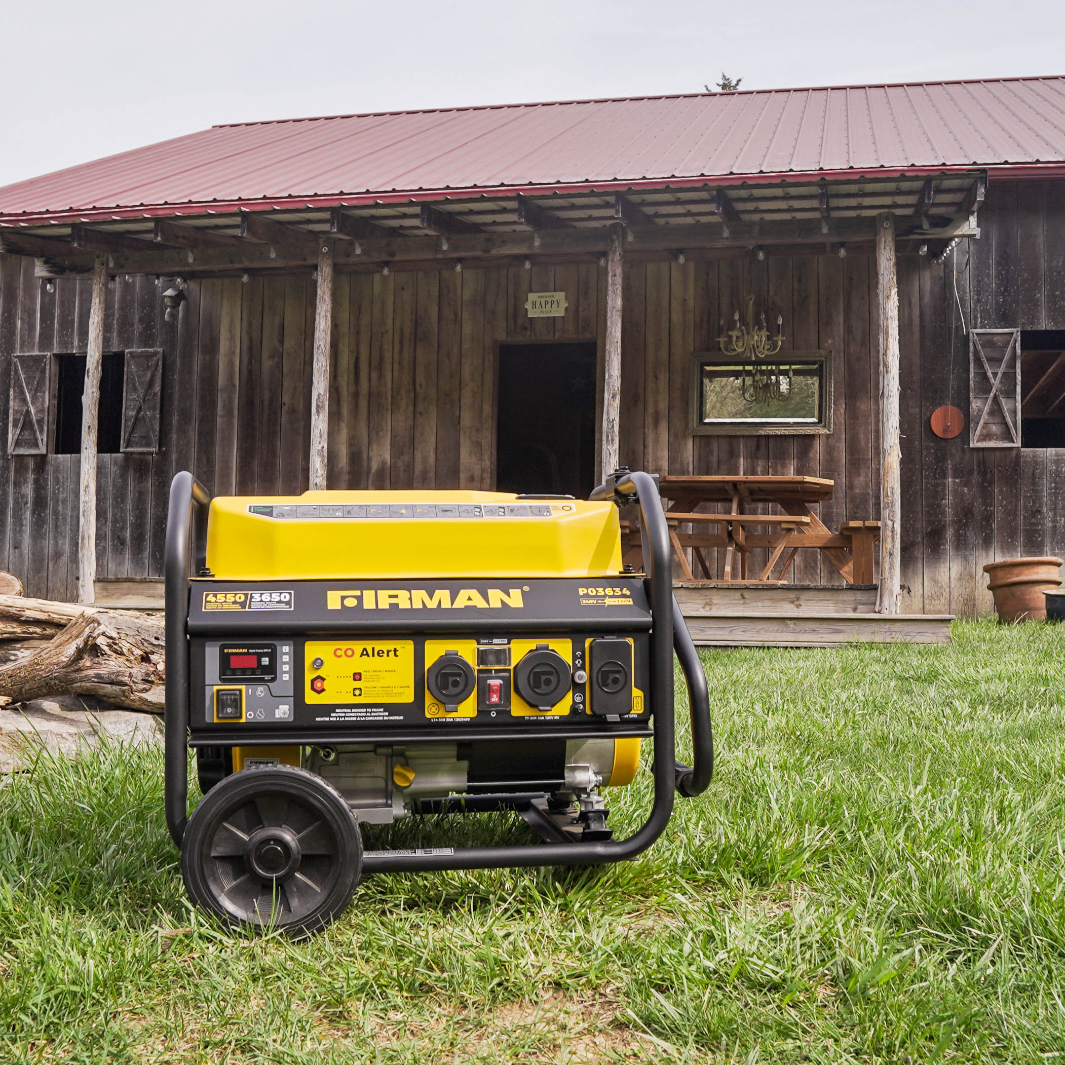 Gas Portable Generator 4550W Recoil Start 120/240V with CO ALERT - Image 5