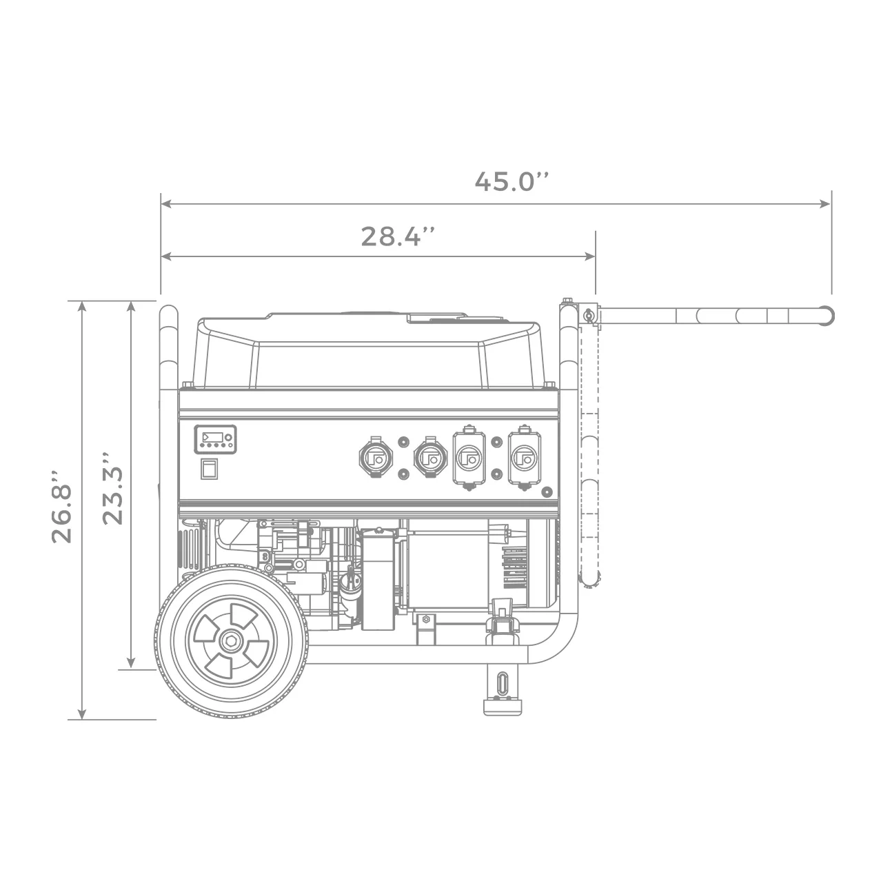 Gas Portable Generator 7125W Recoil Start 120/240V - Image 16