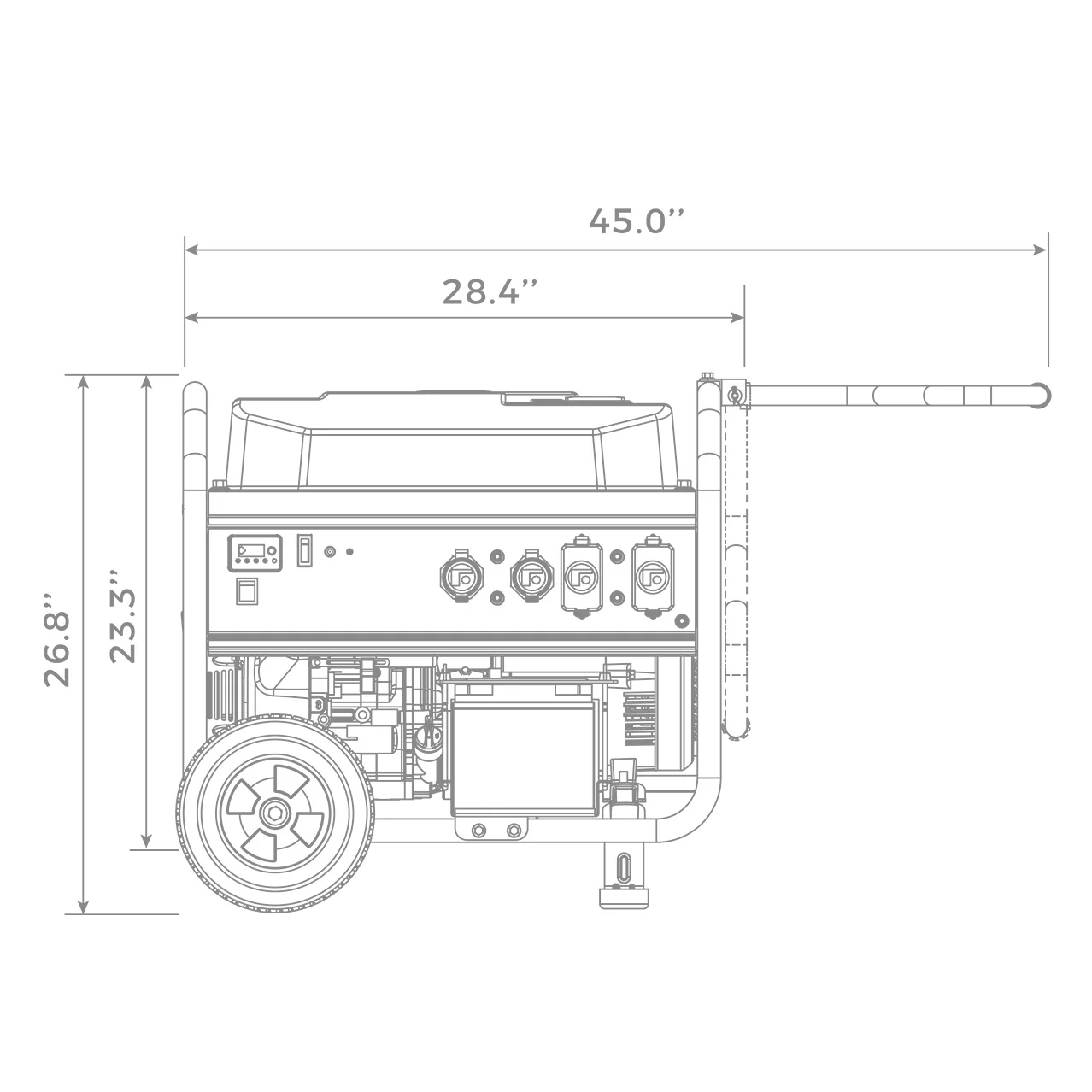 Gas Portable Generator 7125W Remote Start 120/240V - Image 14