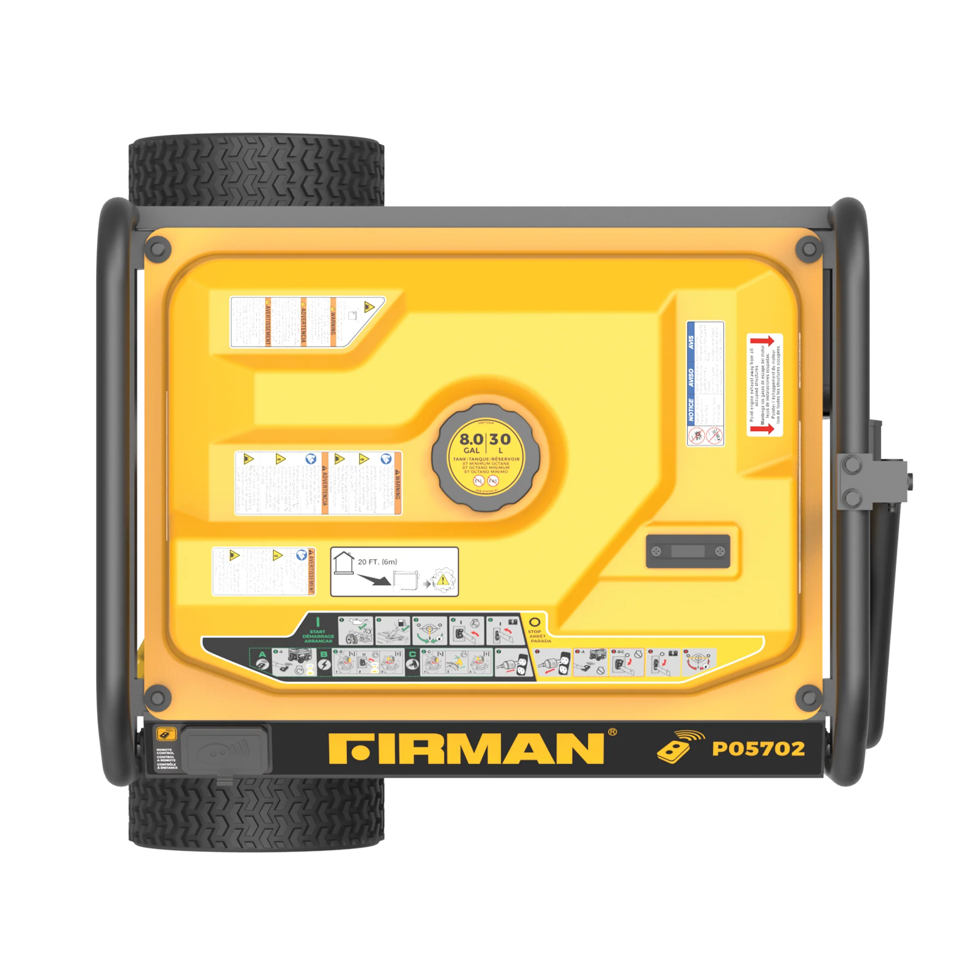 Gas Portable Generator 7125W Remote Start 120/240V - Image 5