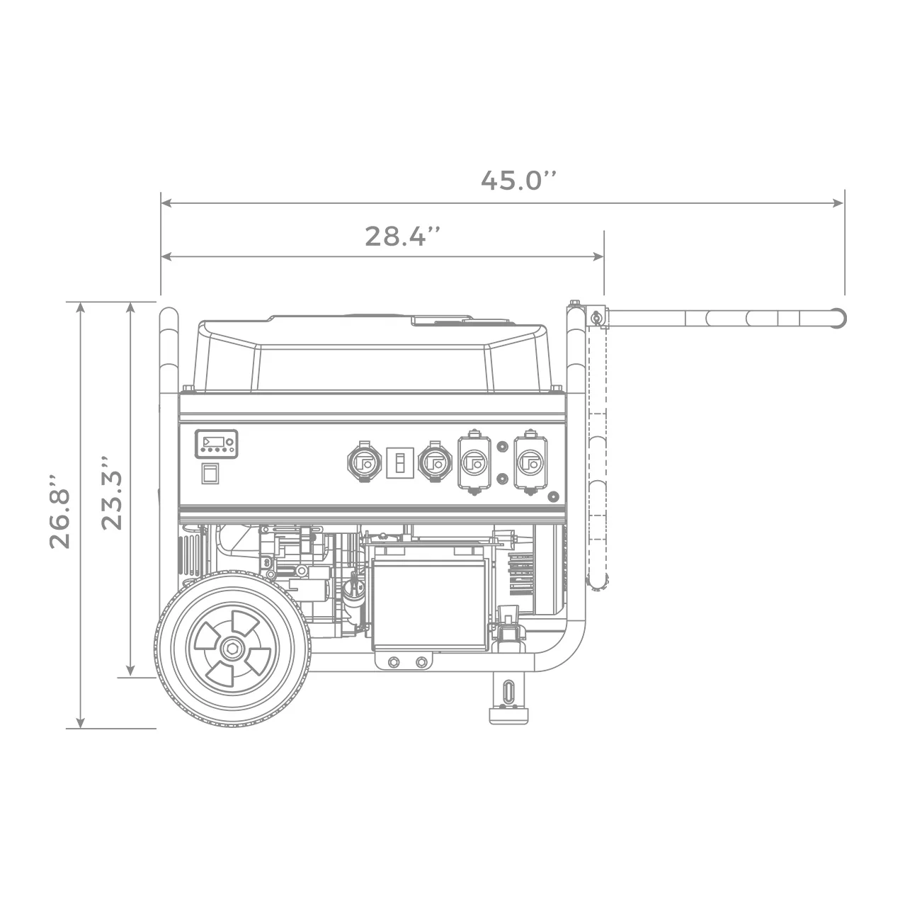 Gas Portable Generator 7125W Remote Start 120/240V - Image 14