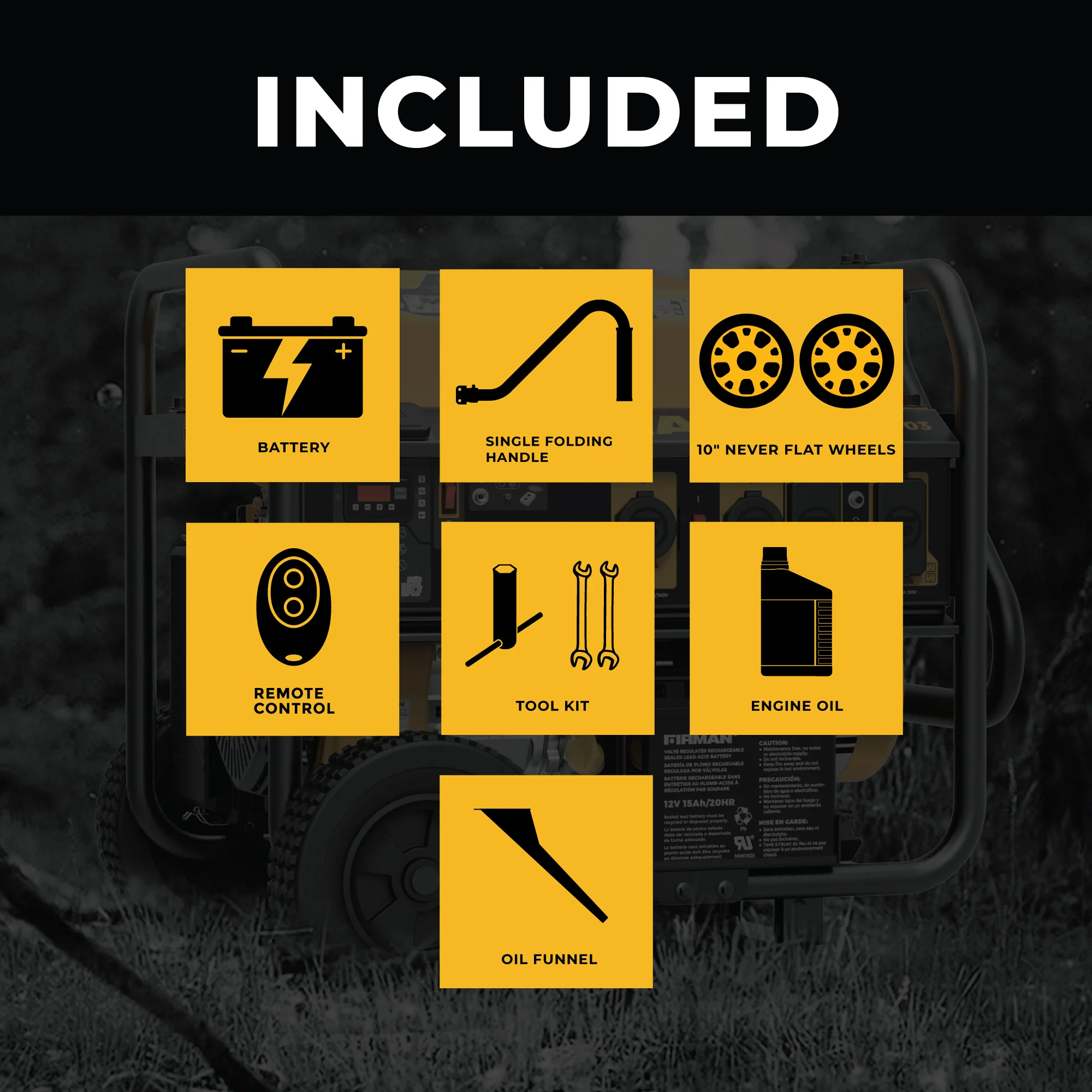 Gas Portable Generator 7125W Remote Start 120/240V - Image 3