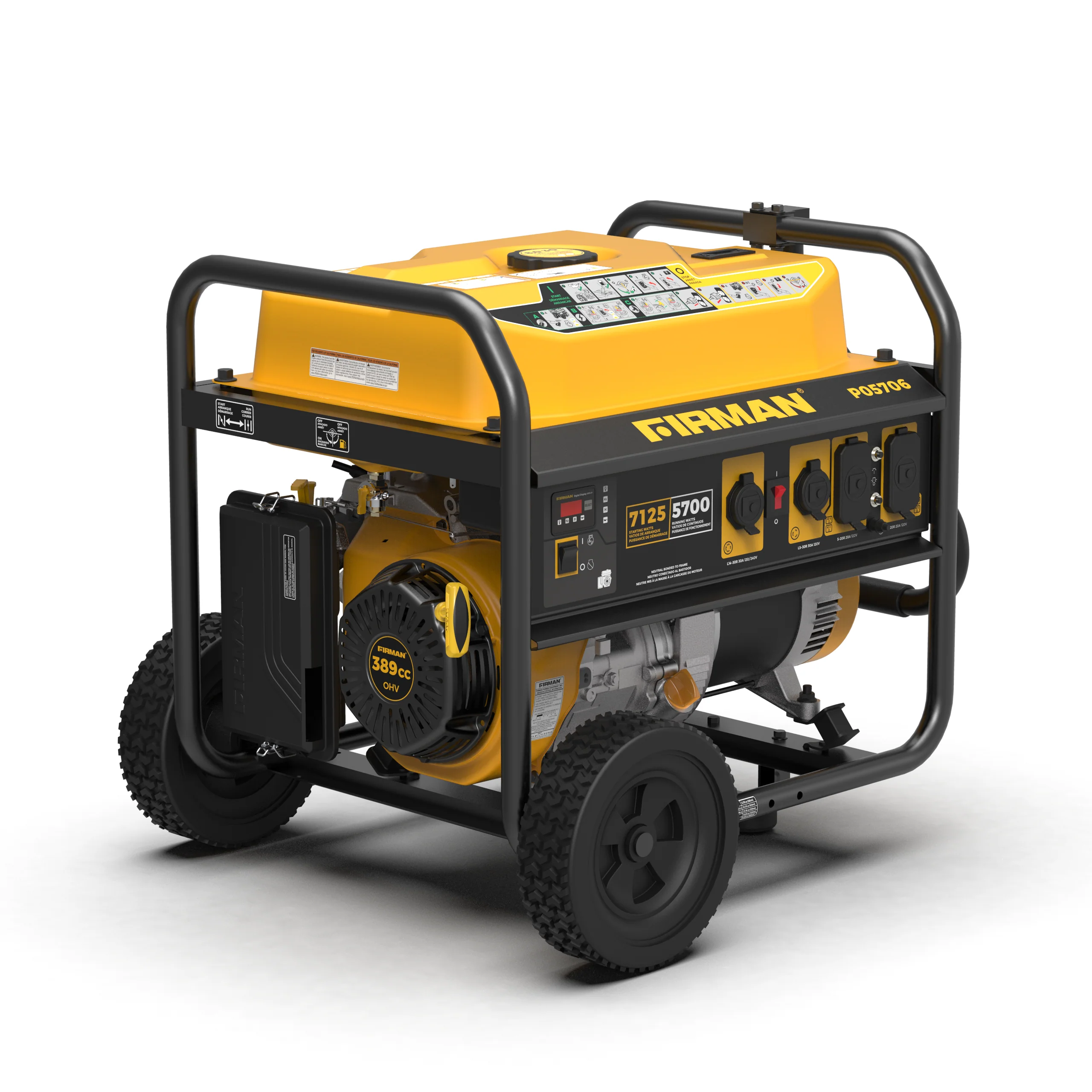Gas Portable Generator 7125W Recoil Start 120/240V - Image 13
