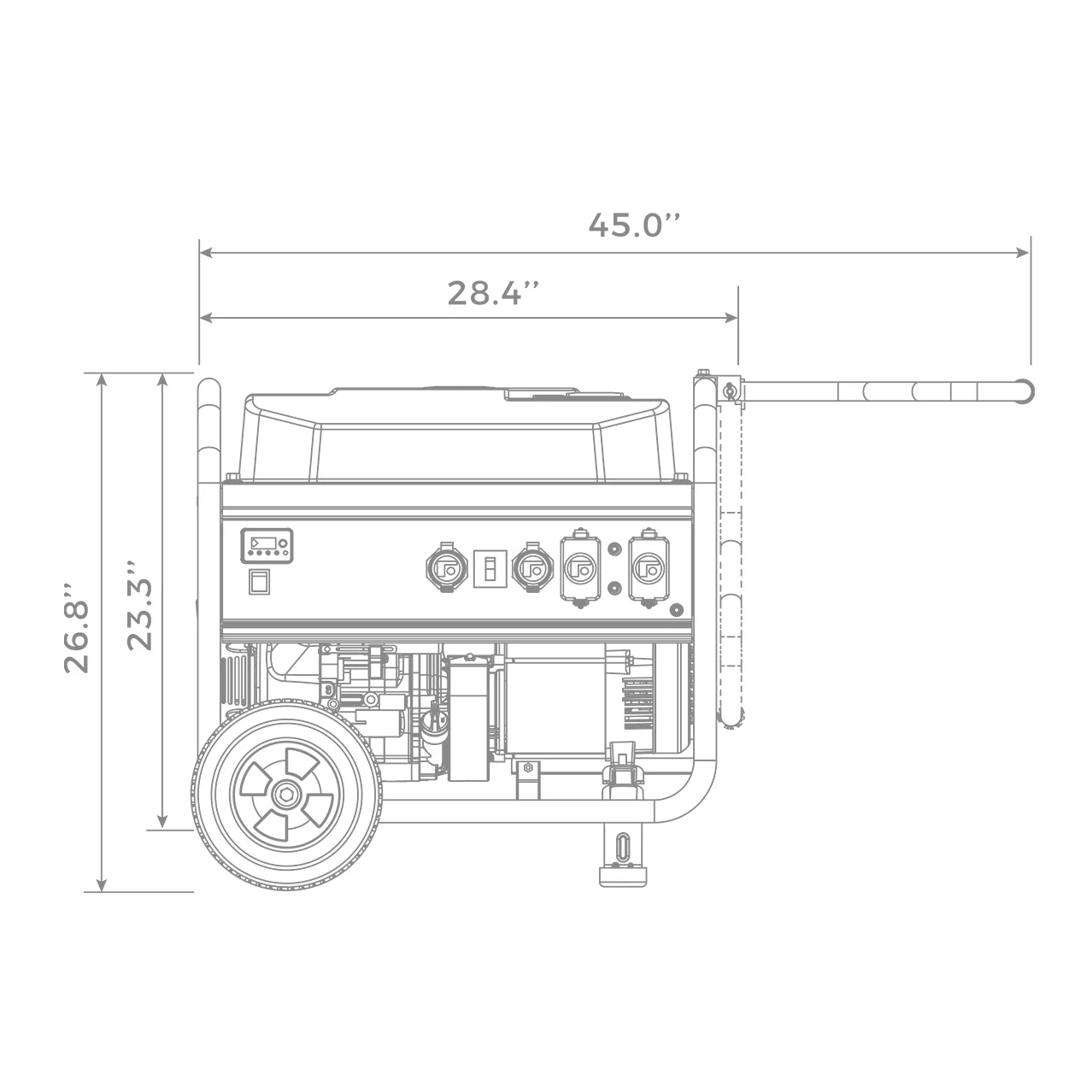 Gas Portable Generator 7125W Recoil Start 120/240V - Image 16