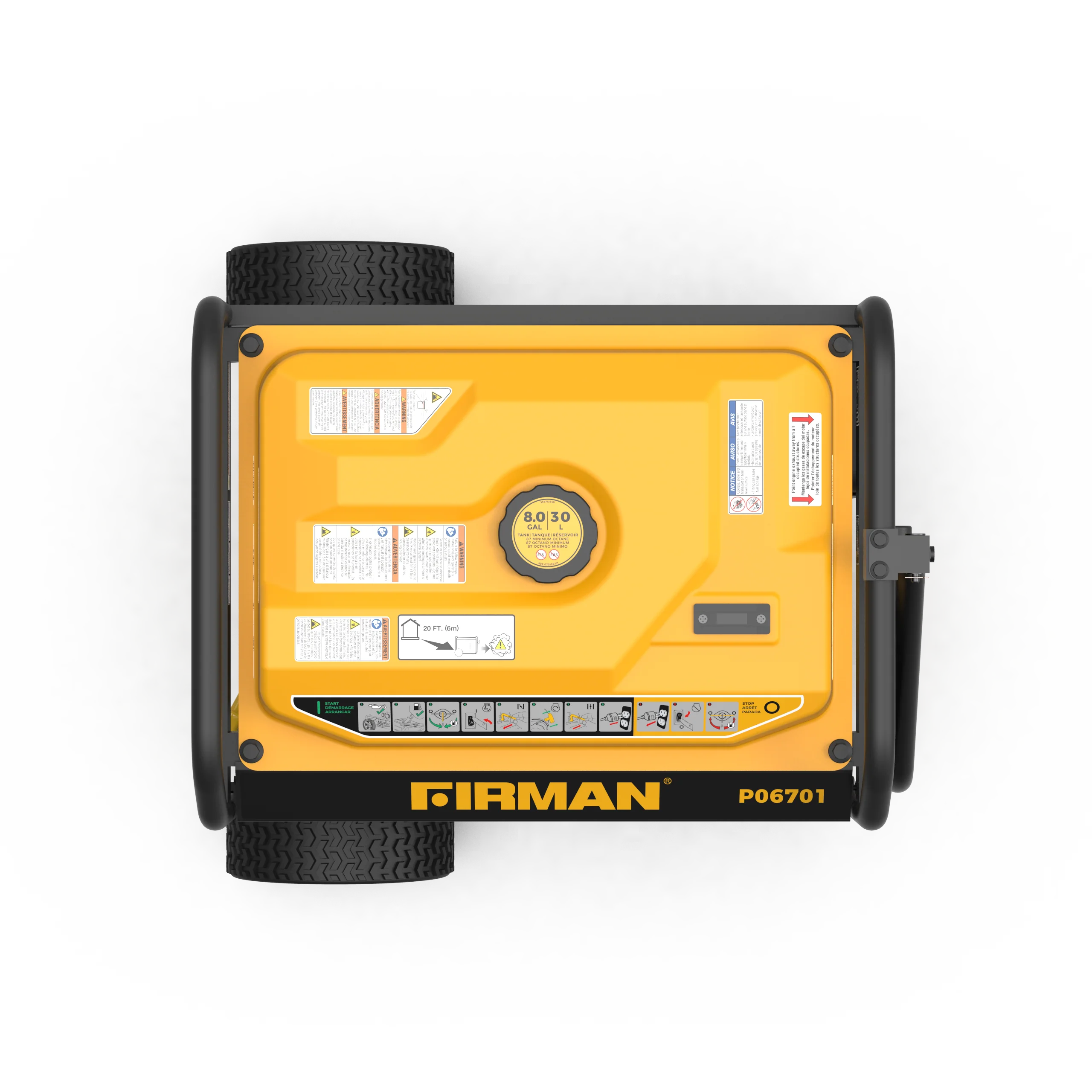 Gas Portable Generator 8350W Recoil Start 120/240V - Image 10