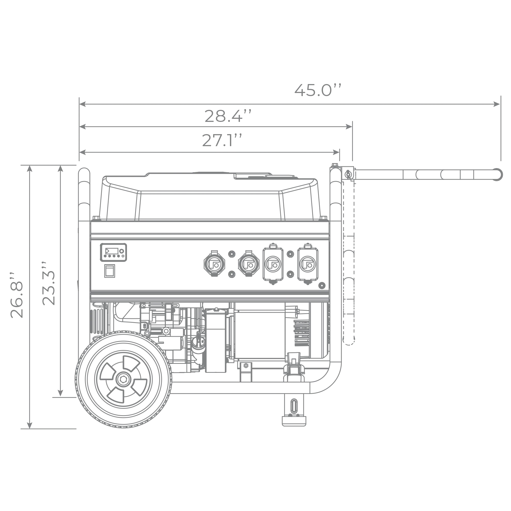 Gas Portable Generator 8350W Recoil Start 120/240V - Image 15