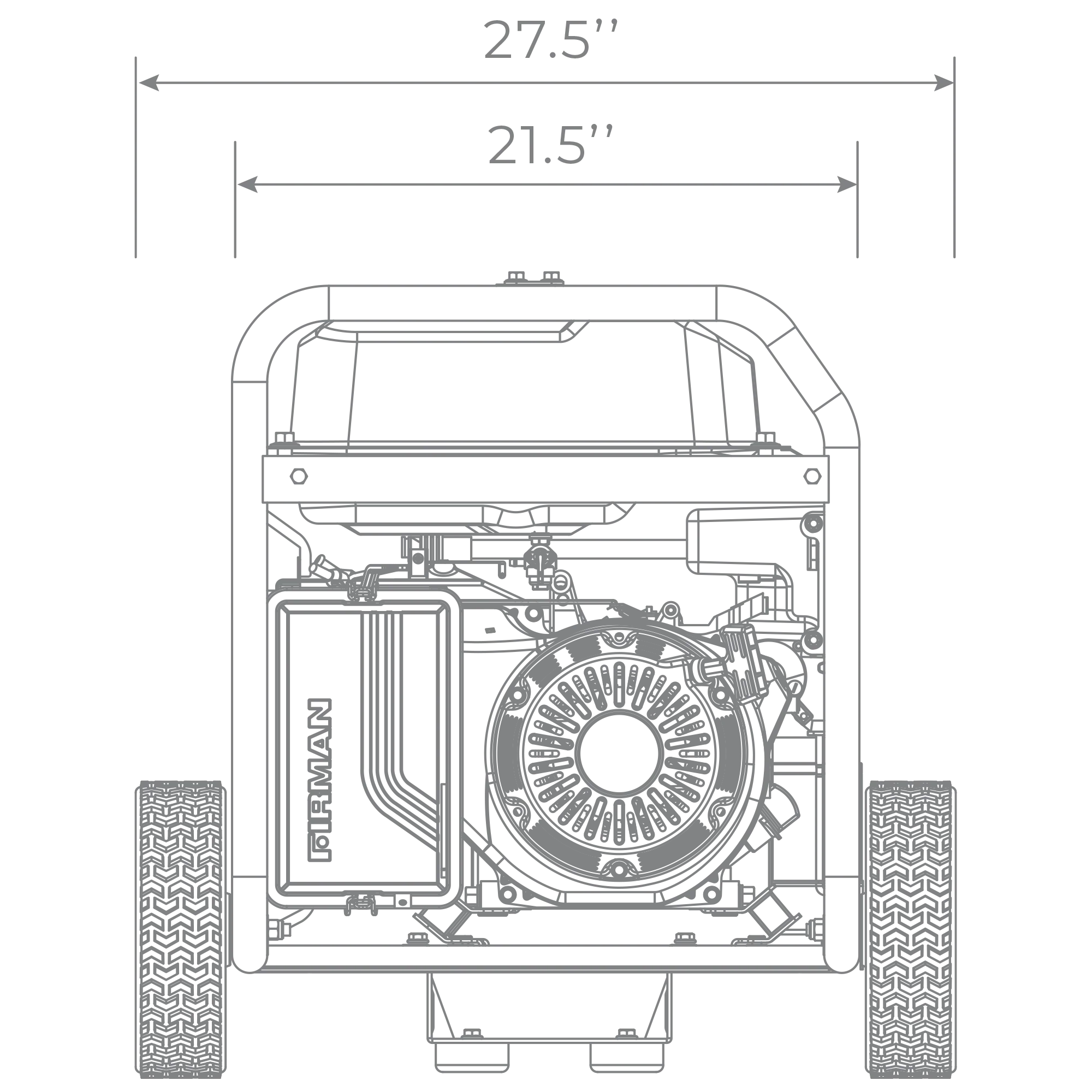 Gas Portable Generator 8350W Recoil Start 120/240V - Image 16